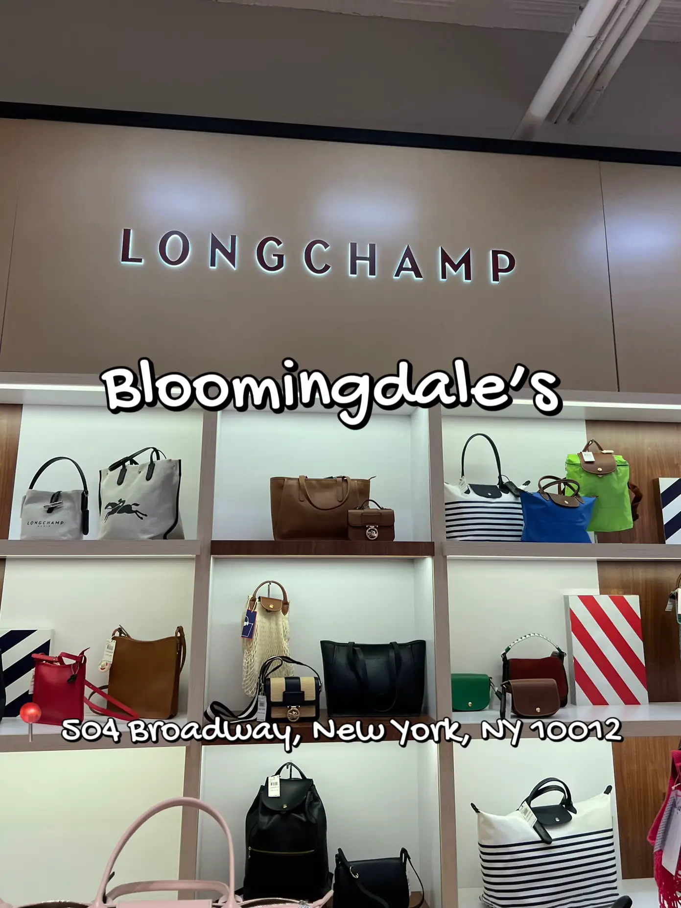 Bloomingdales longchamps shop