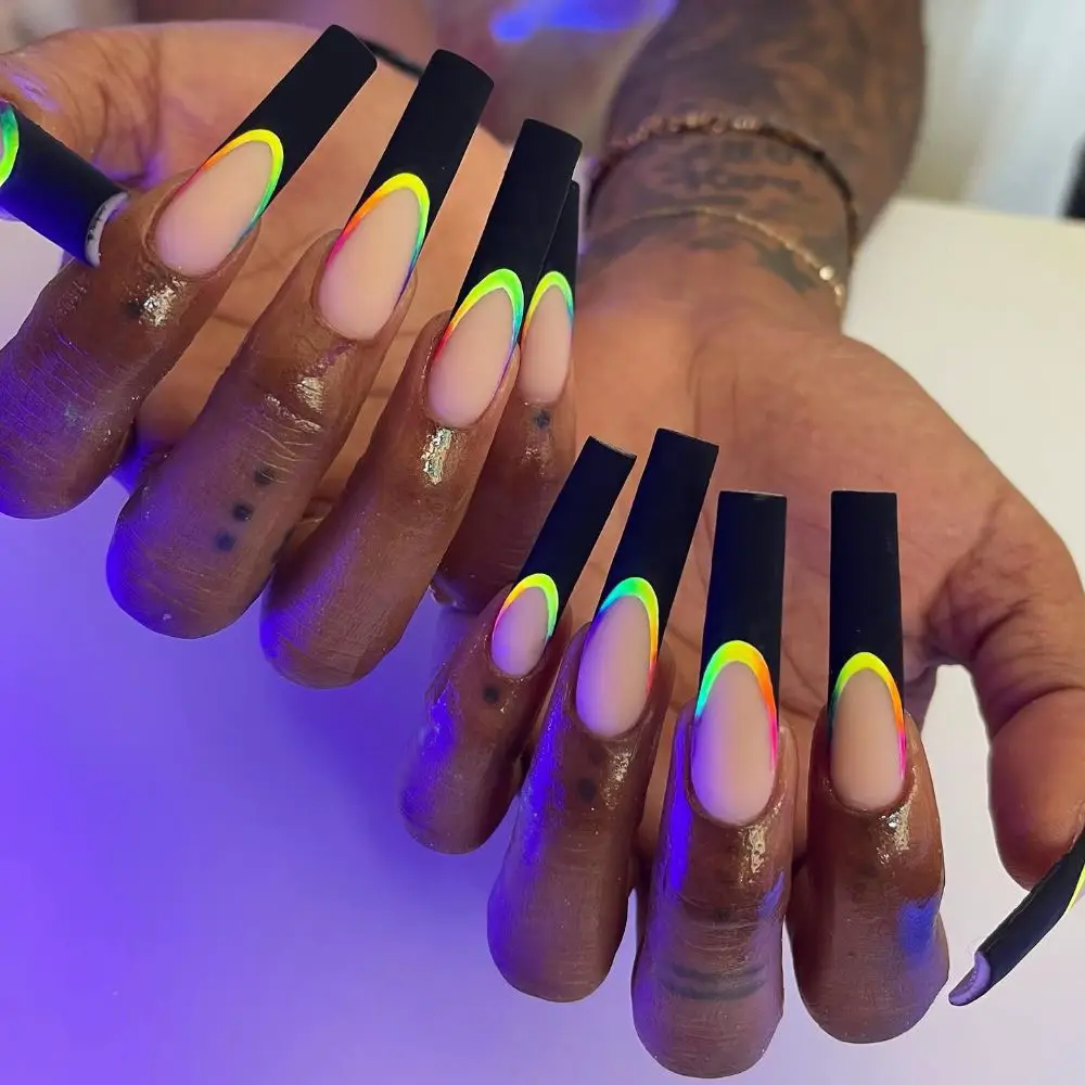 19 top neon nail designs ideas in 2024