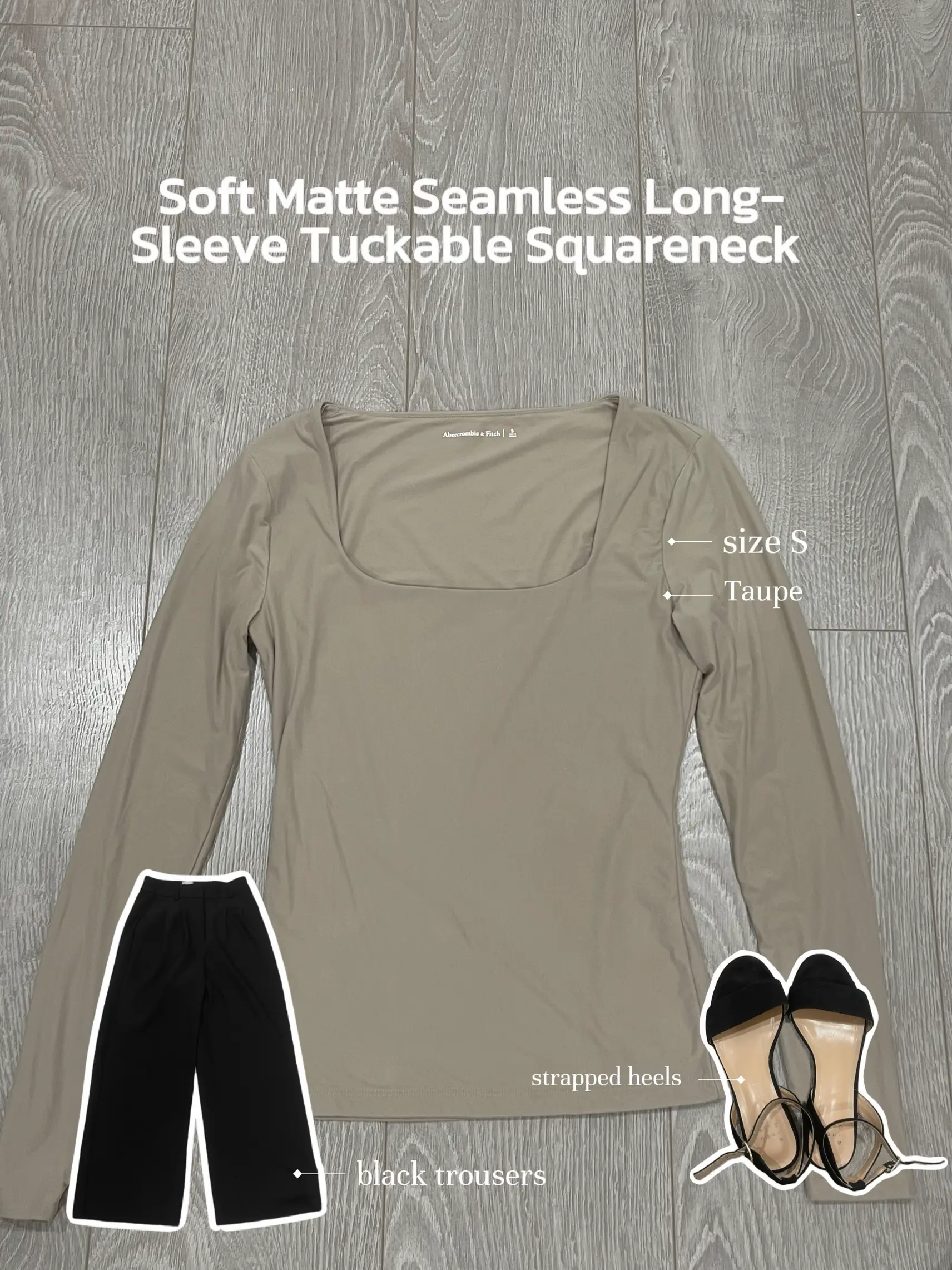 Women's Soft Matte Seamless Long-Sleeve Squareneck Bodysuit, Women's Sale