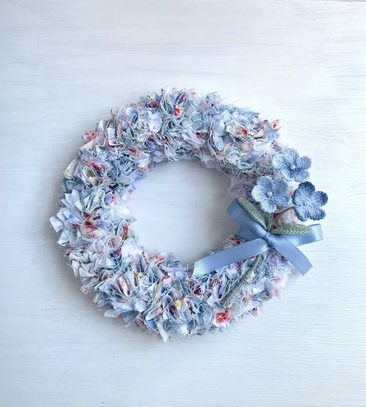 オリジナル手染め＆ペイントビーズ❤ブルー系♪青いお星様のカスタム