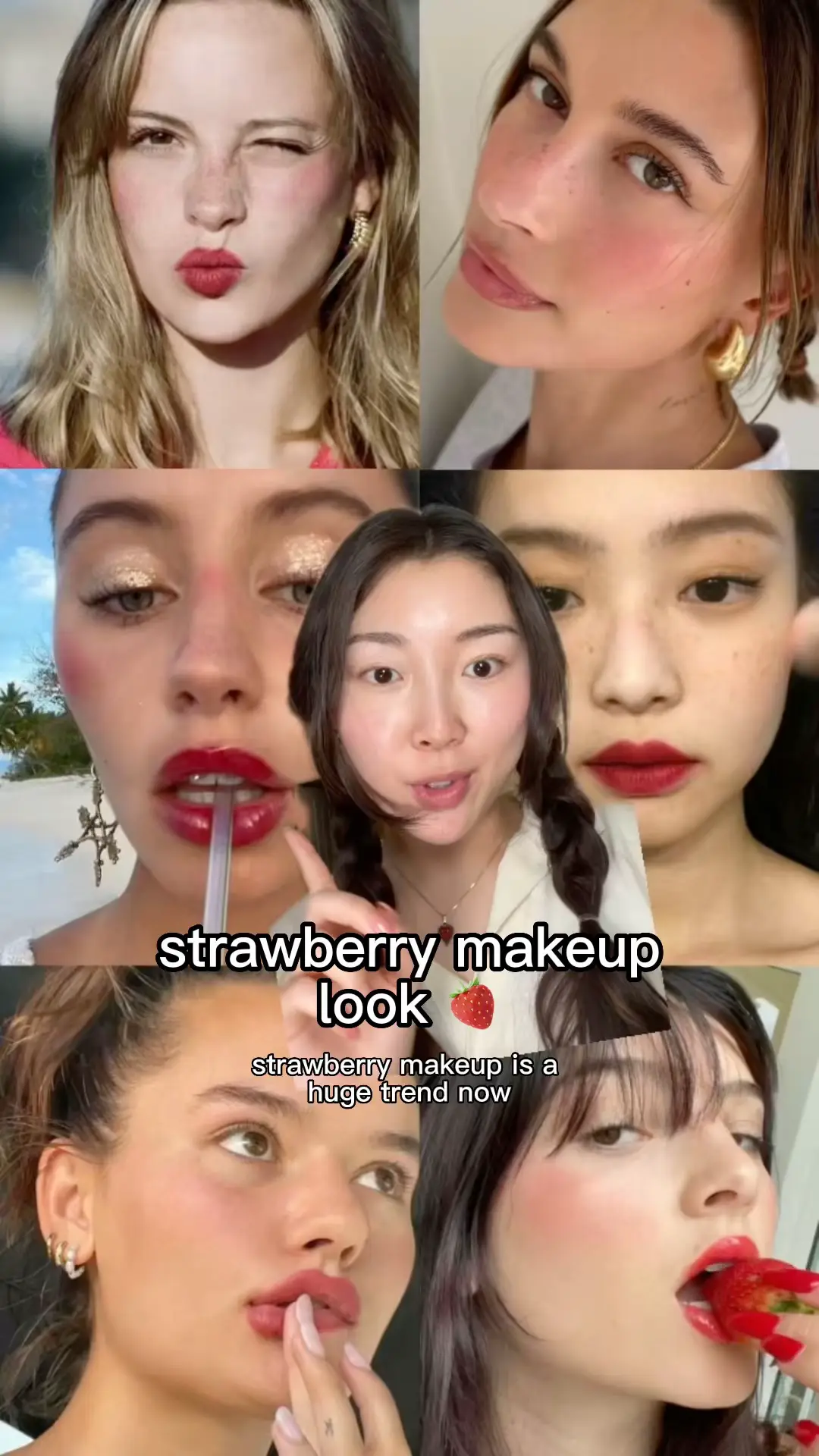 strawberry makeup trend!!🍓's images