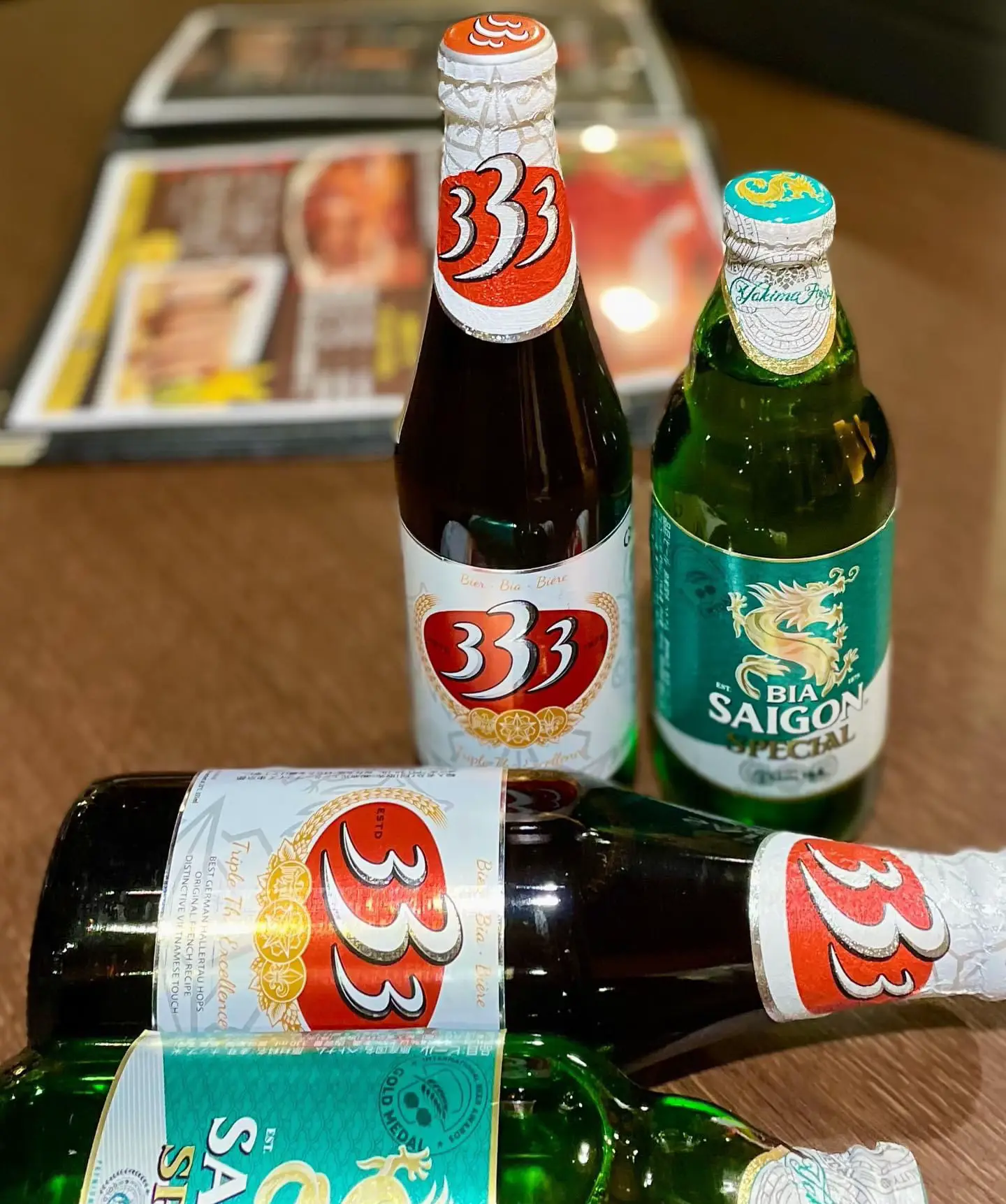 ３３３（バーバーバー）ビールとSAIGON (サイゴン)ビールはベトナム