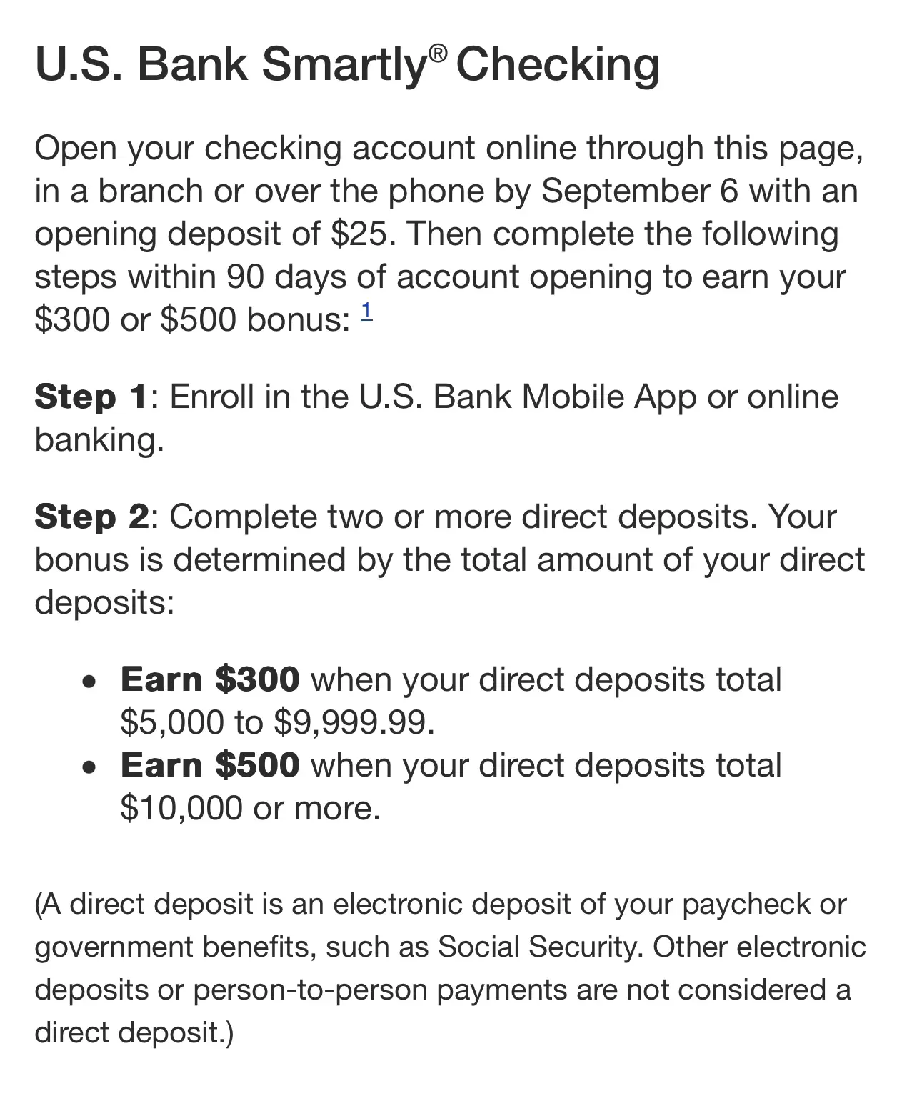 US Bank Checking and Savings Bonus 1000 Gallery posted by Deal