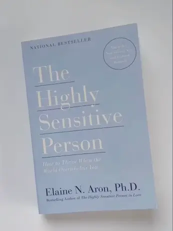  A book cover for The Highly Sensitive Person by Eloise N. Aron.