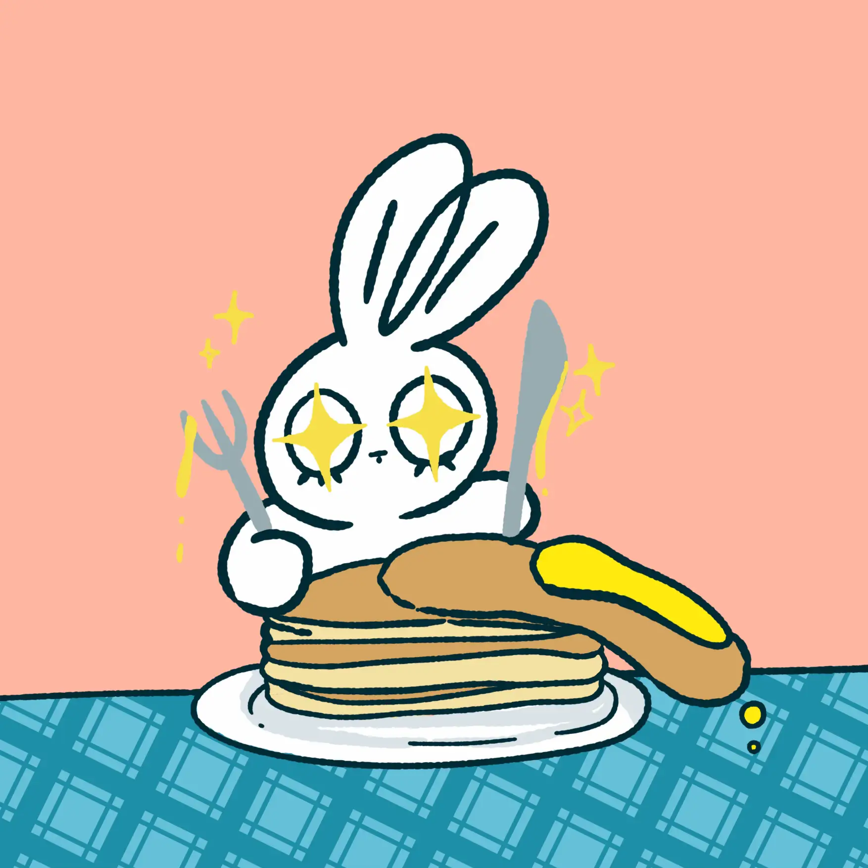 うさぎのURIちゃん #7パンケーキ食べたい🥞 | URIが投稿したフォト ...