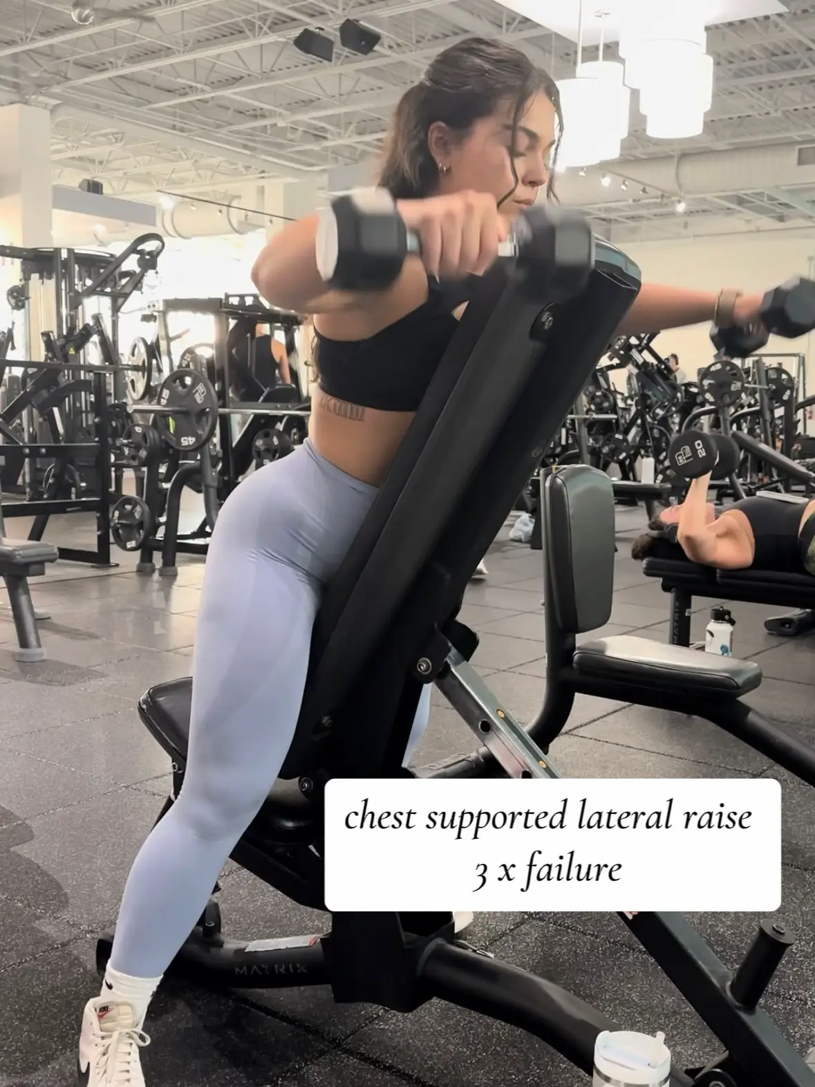 Chest supported lateral discount raise