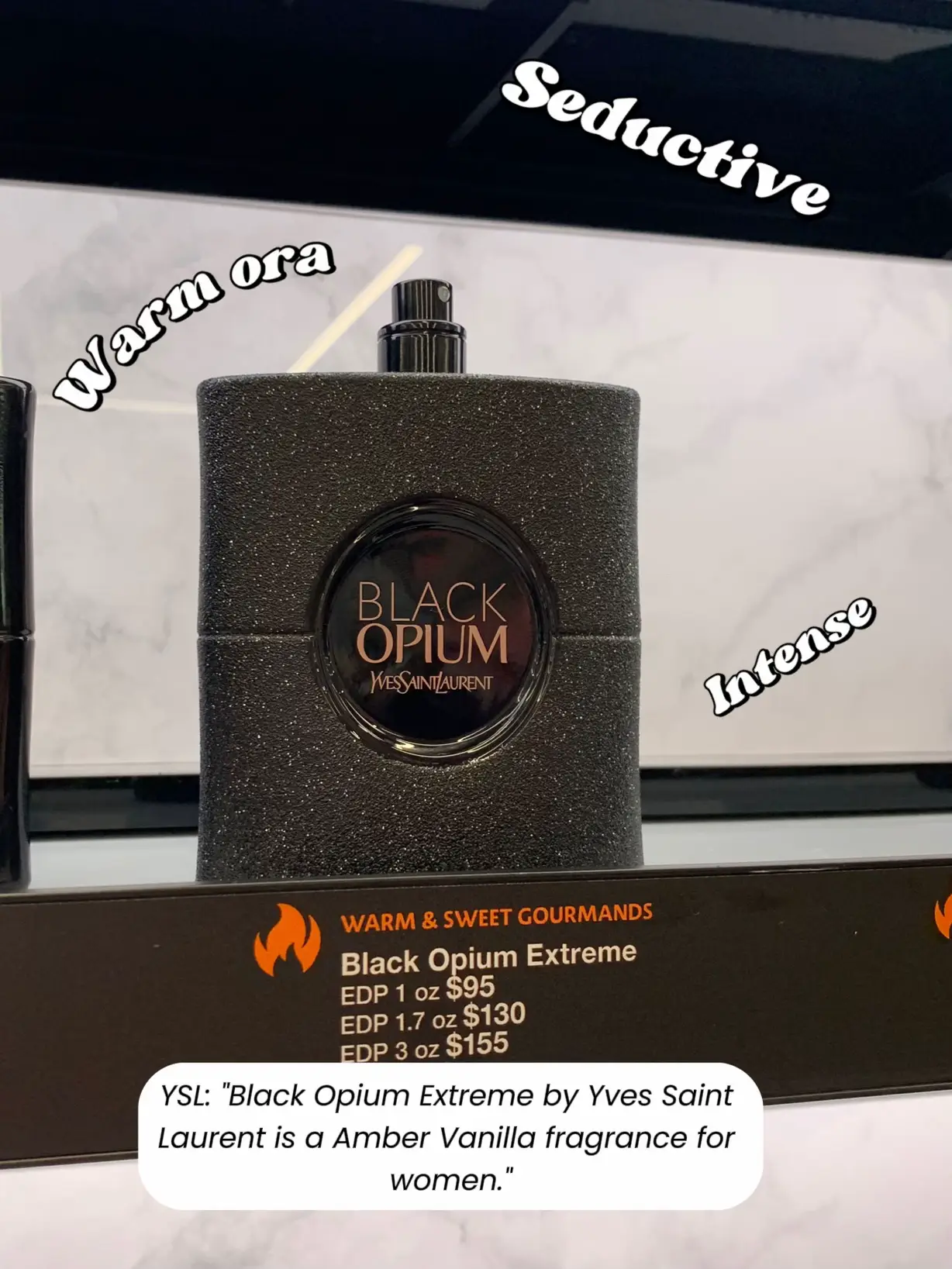 Yves Saint Laurent Ladies Black Opium Extreme EDP Spray 3 oz