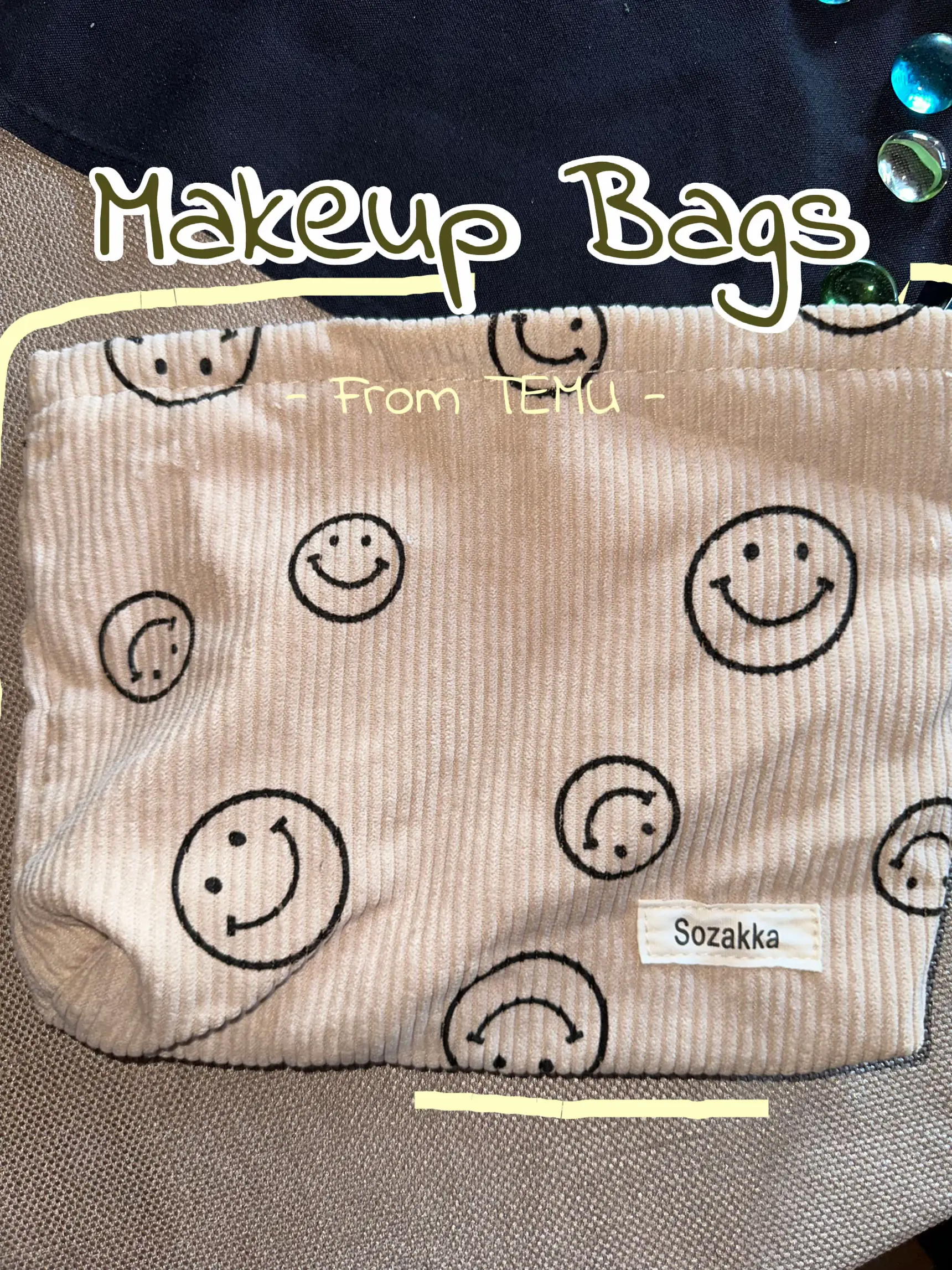 Makeup Bag High Quality White Organ Bag One Large Capacity - Temu