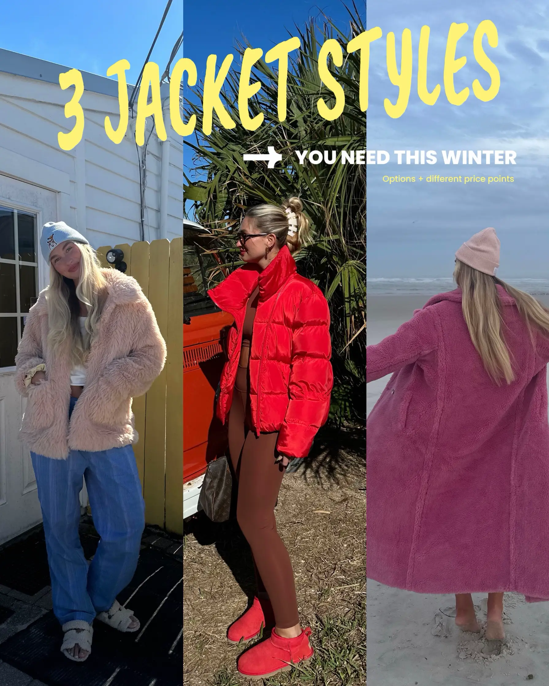 3 JACKET STYLES YOU NEED FOR WINTER ❄️