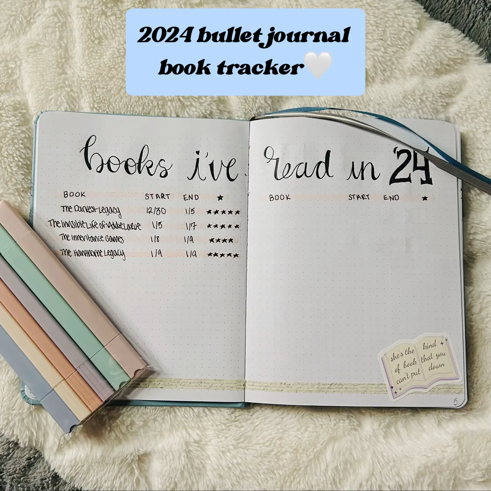 10 Reading Trackers // Bullet Journaling for Readers 