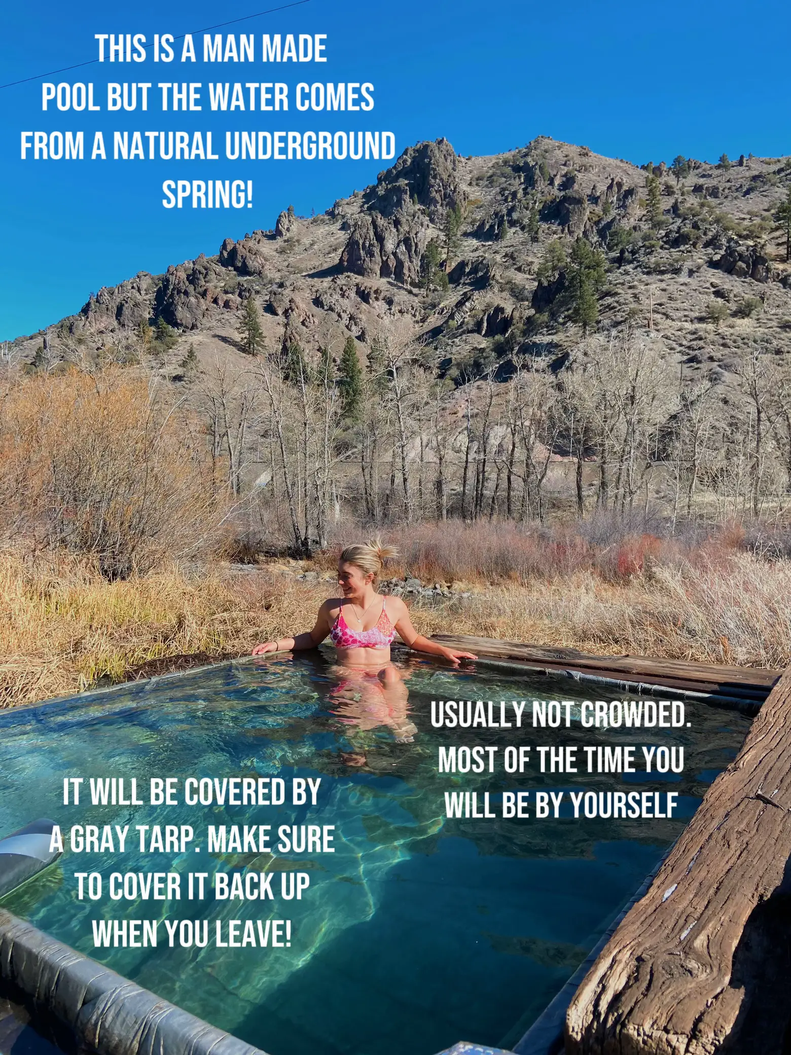 Secret Hot Spring near Reno, Nevada🐻 | Gallery posted by Alex | Lemon8