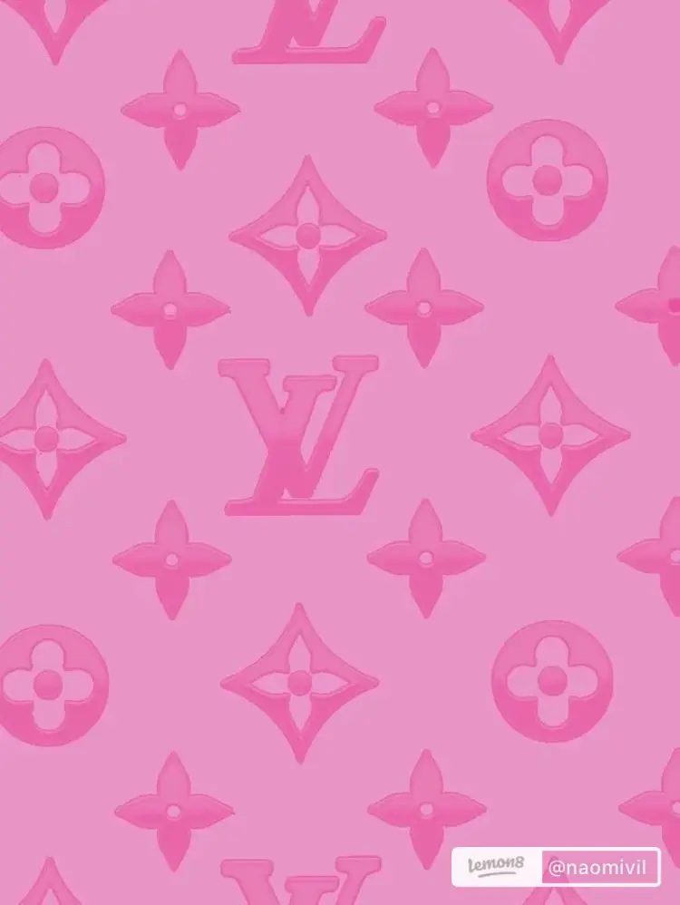 Louis Vuitton Logo  Pastel pink icons:), Cute wallpapers, Pink aesthetic