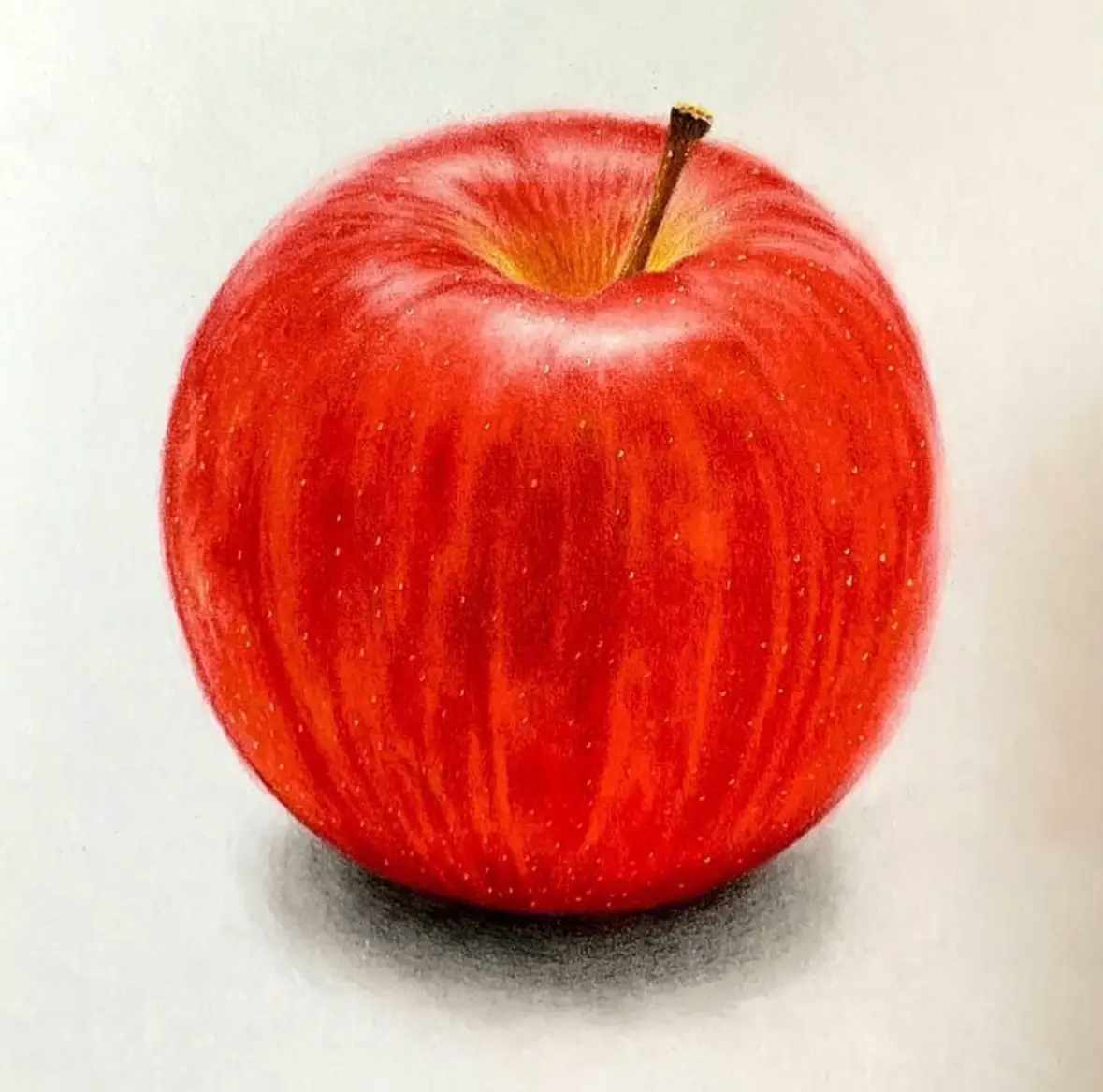 りんごをなんとなく描いてみました☺️🍎 | ここまるが投稿したフォト