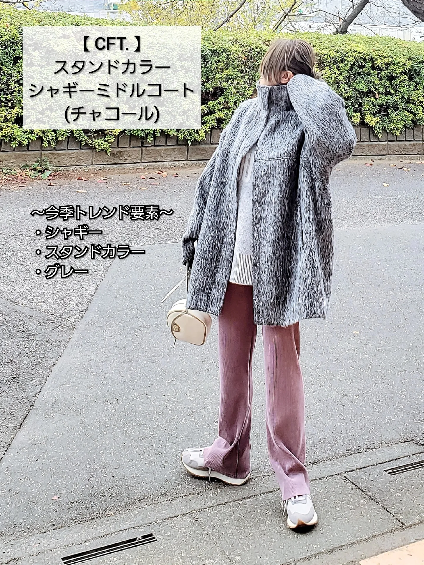 The strongest coat of trend feeling 〈 stand collar / shaggy