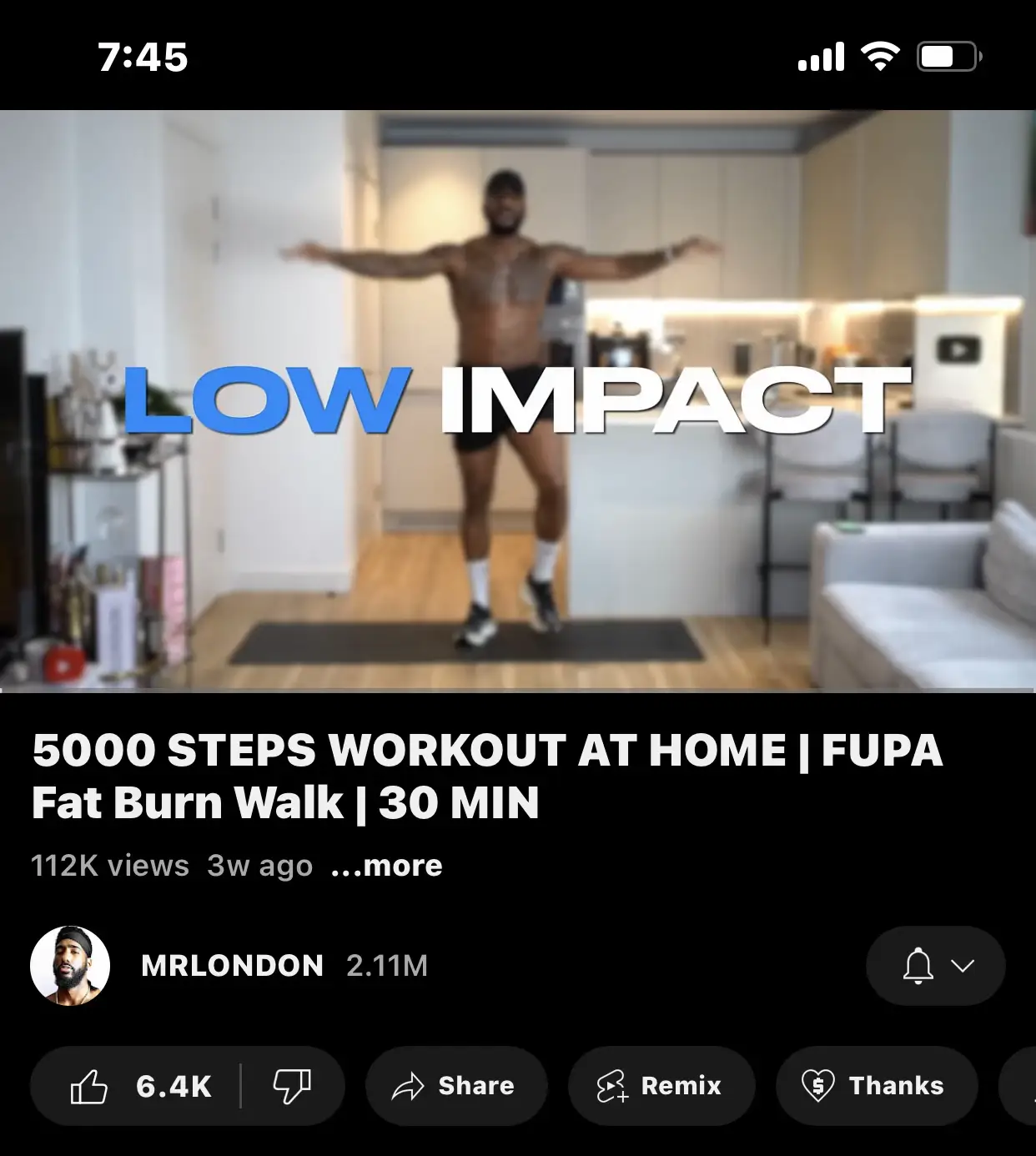 5000 steps outlet workout at home