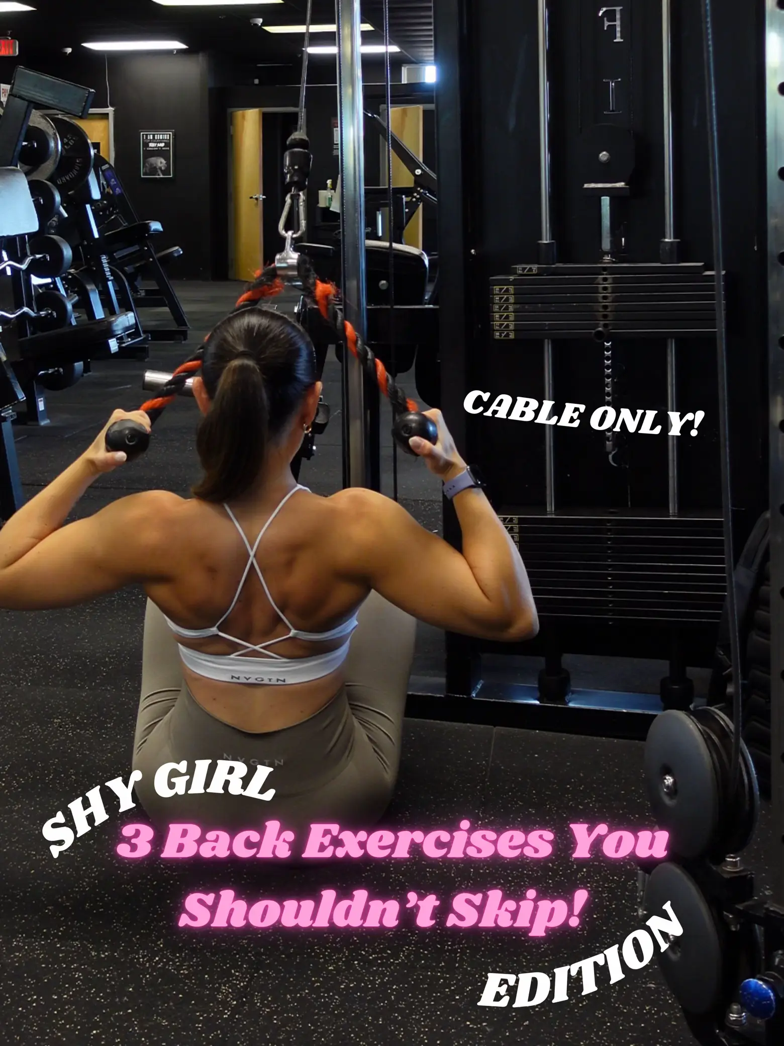3 BACK EXERCISES YOU SHOULDN'T SKIP - cable only!, Gallery posted by Kylie  B