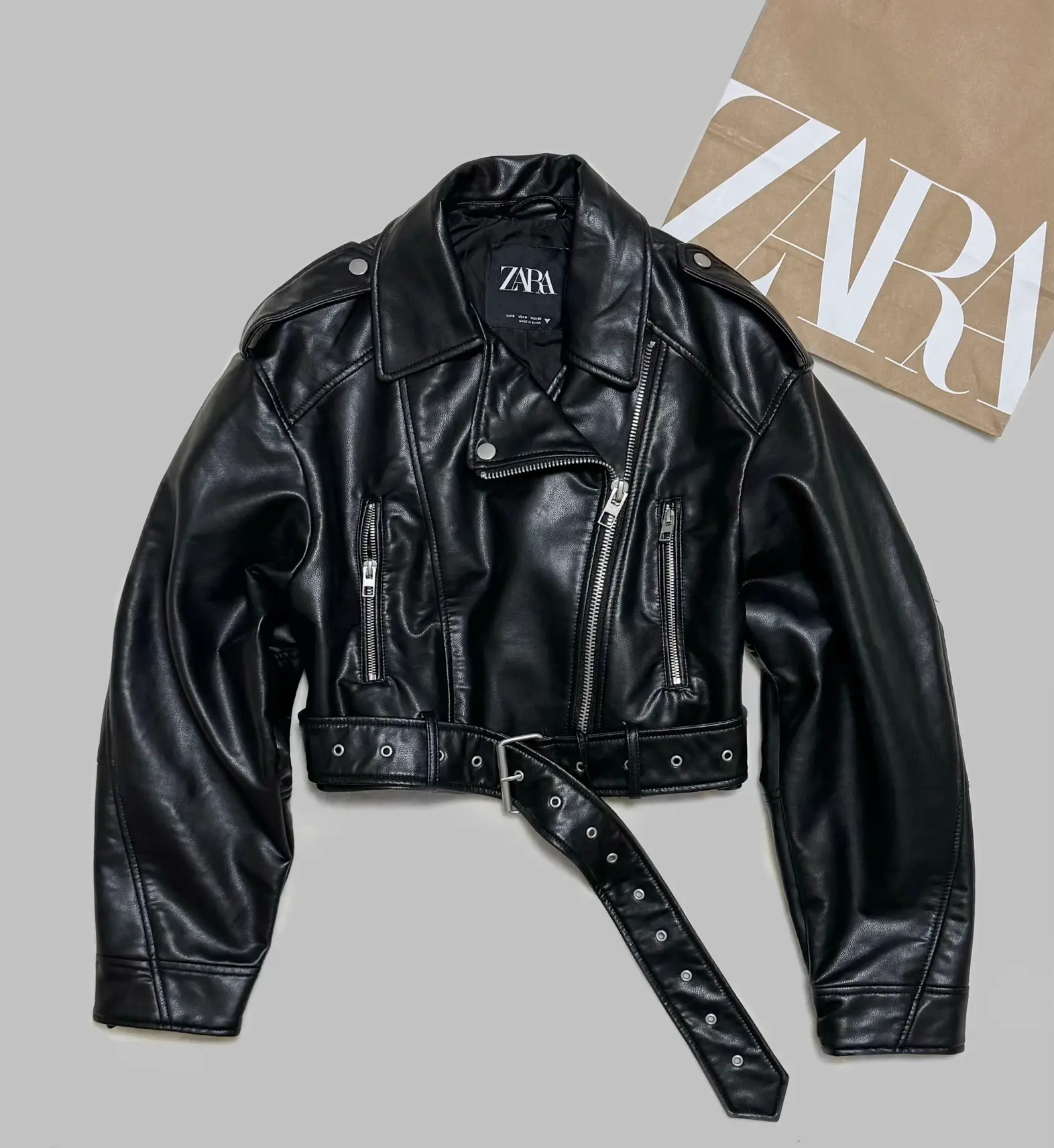 ZARA プチプラライダースジャケット🖤 | 𝓴𝓲𝓴𝓾が投稿したフォト