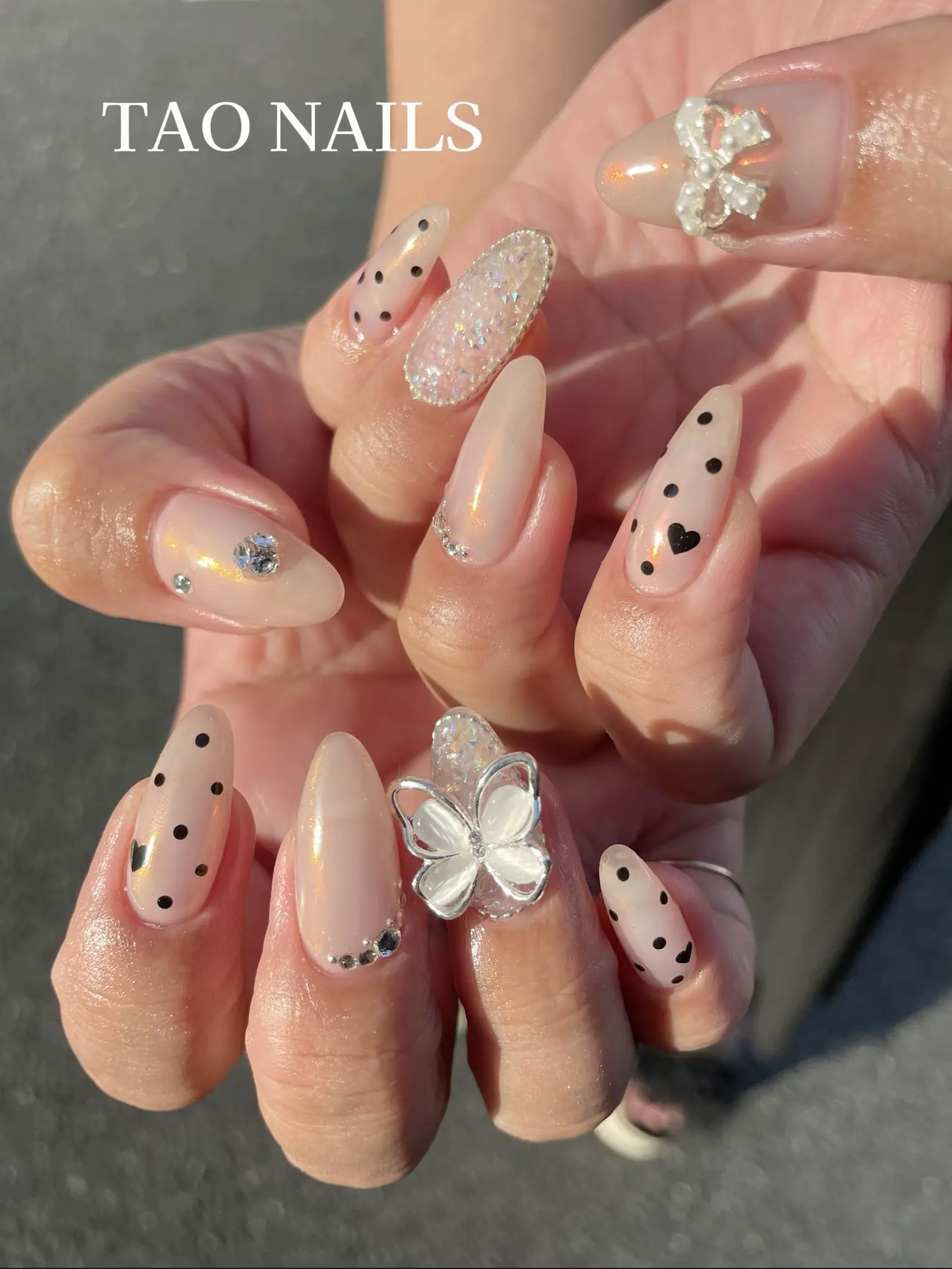 ♡ネイルチップ♡ 再販》手描き紫陽花ネイルチップ ネイルチップ（つけ爪