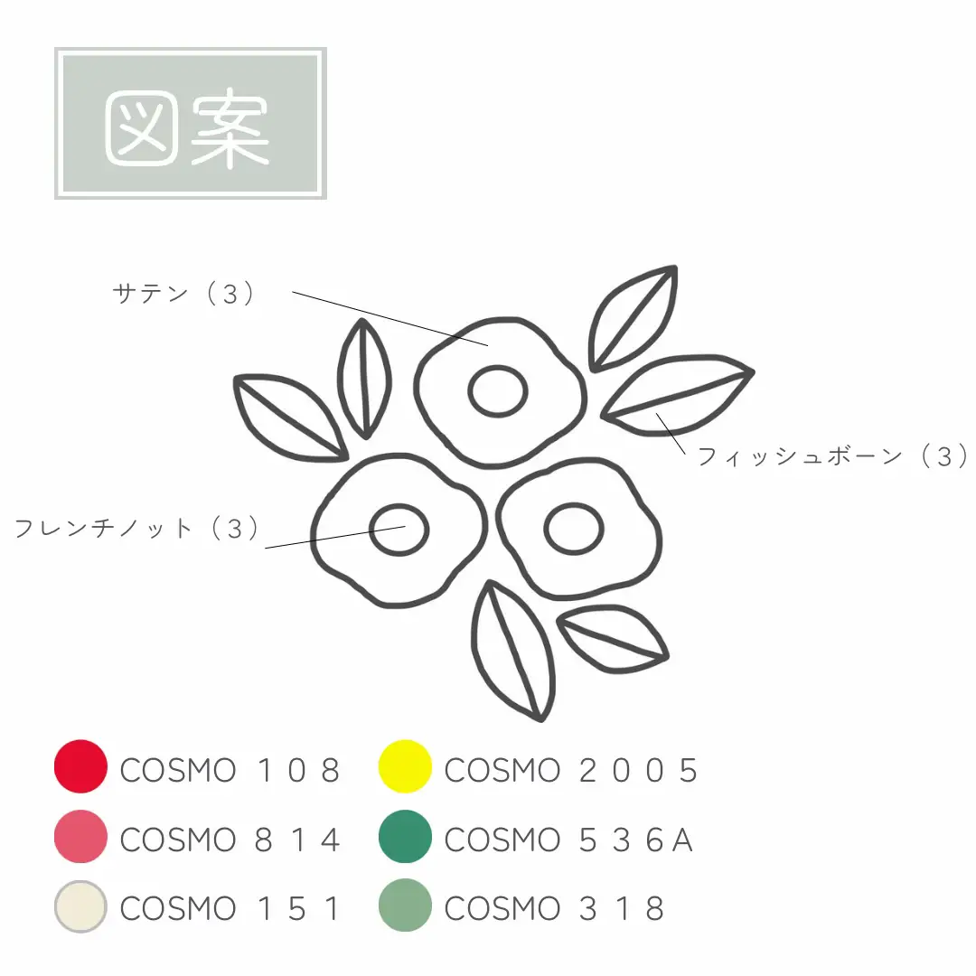 刺繍で植物図鑑 椿 | atelier oravaが投稿したフォトブック | Lemon8