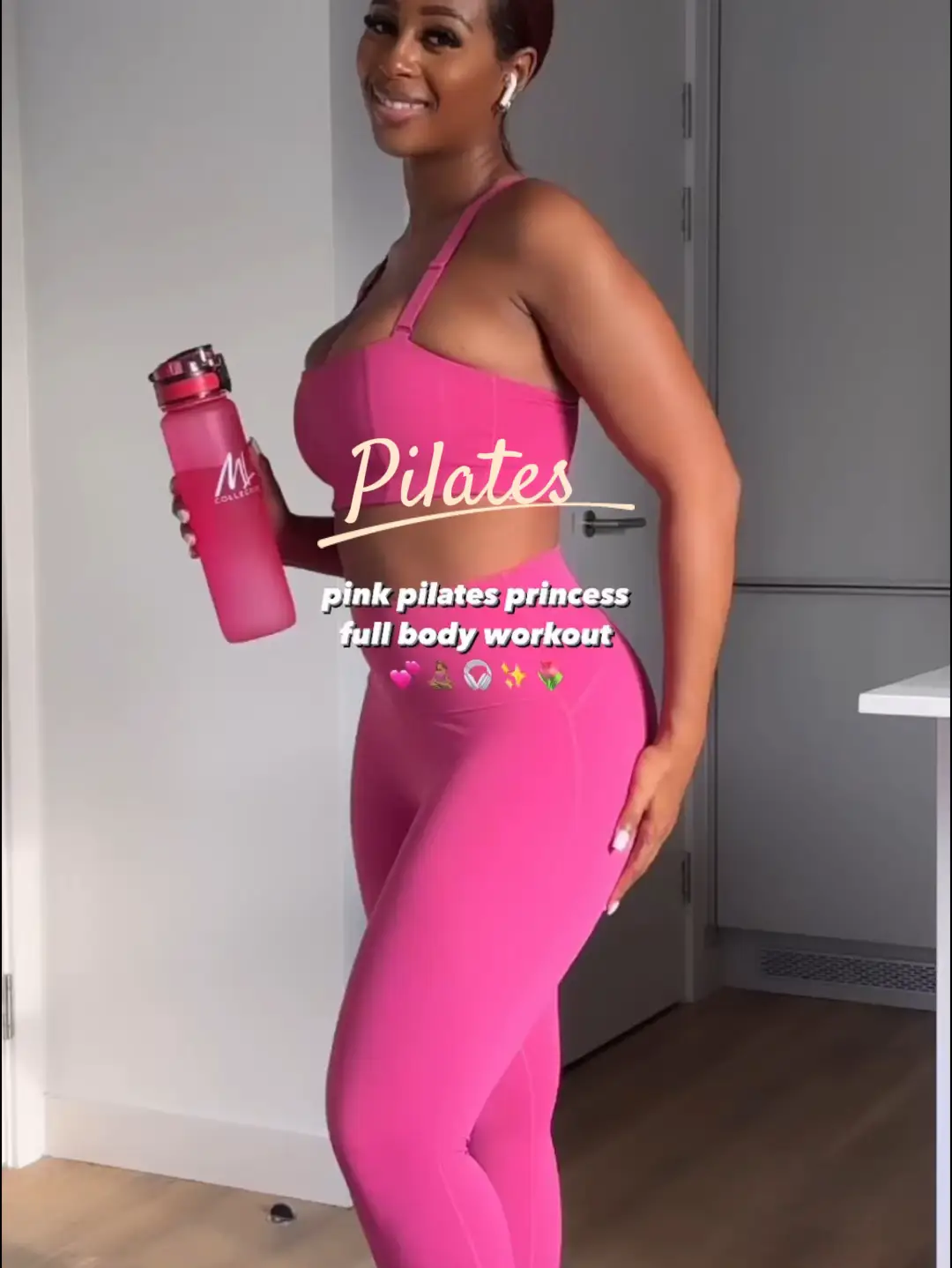 Get ready for a Pink Pilates Full Body Workout, Video published by  ML.Fitness_App