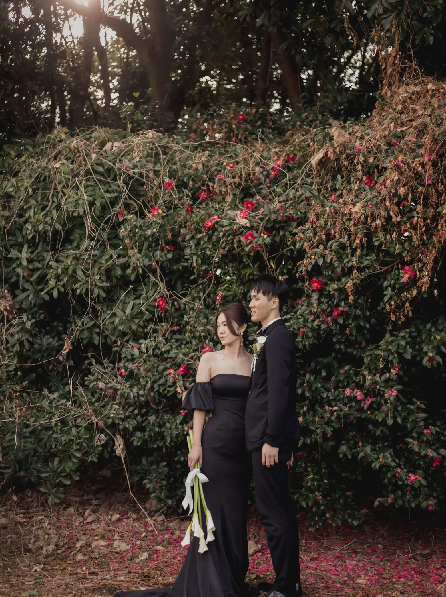 結婚式前撮り】ブラックドレスで大人シックなスタイルに！ | CHAMY