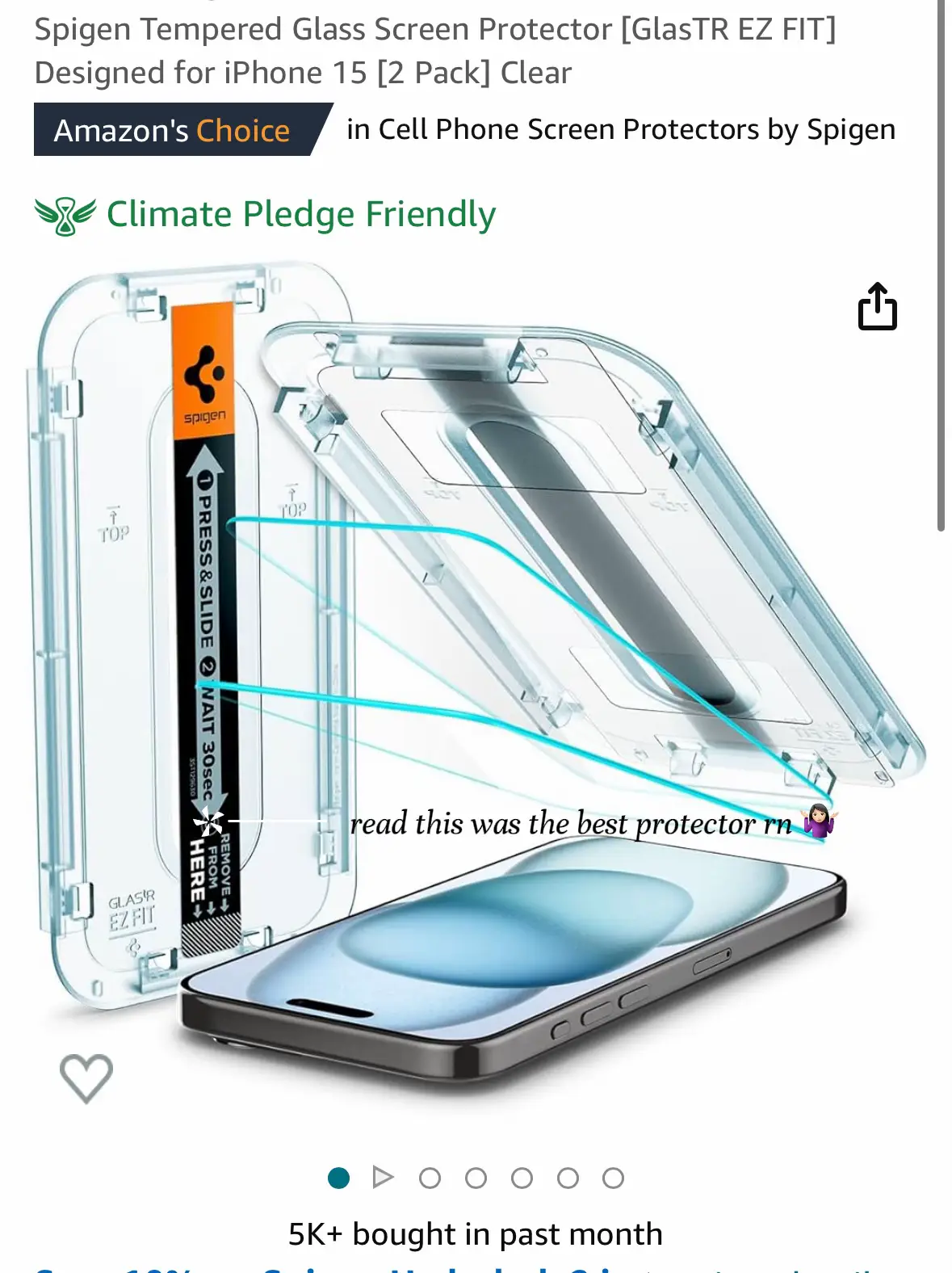 Vidrio Templado Spigen Glas.tr ez Fit 2-pack iPhone 15 Pro Privacy - Shop