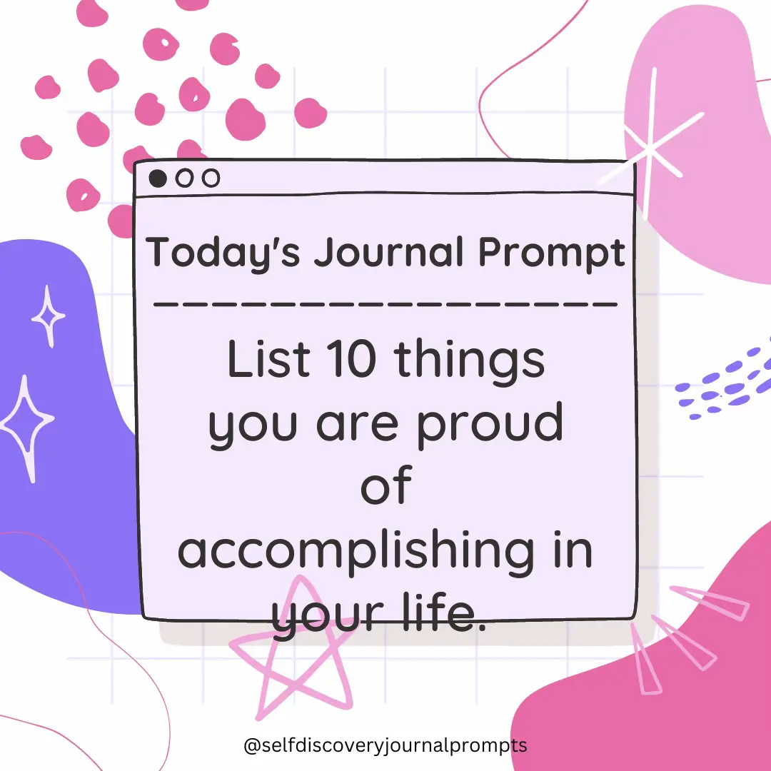 What are you proud of a accomplishing? | Gallery posted by Journal ...