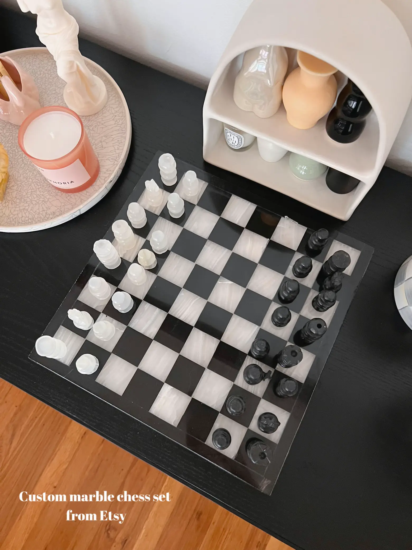 Handmade Marble chess set – Boho Living Room