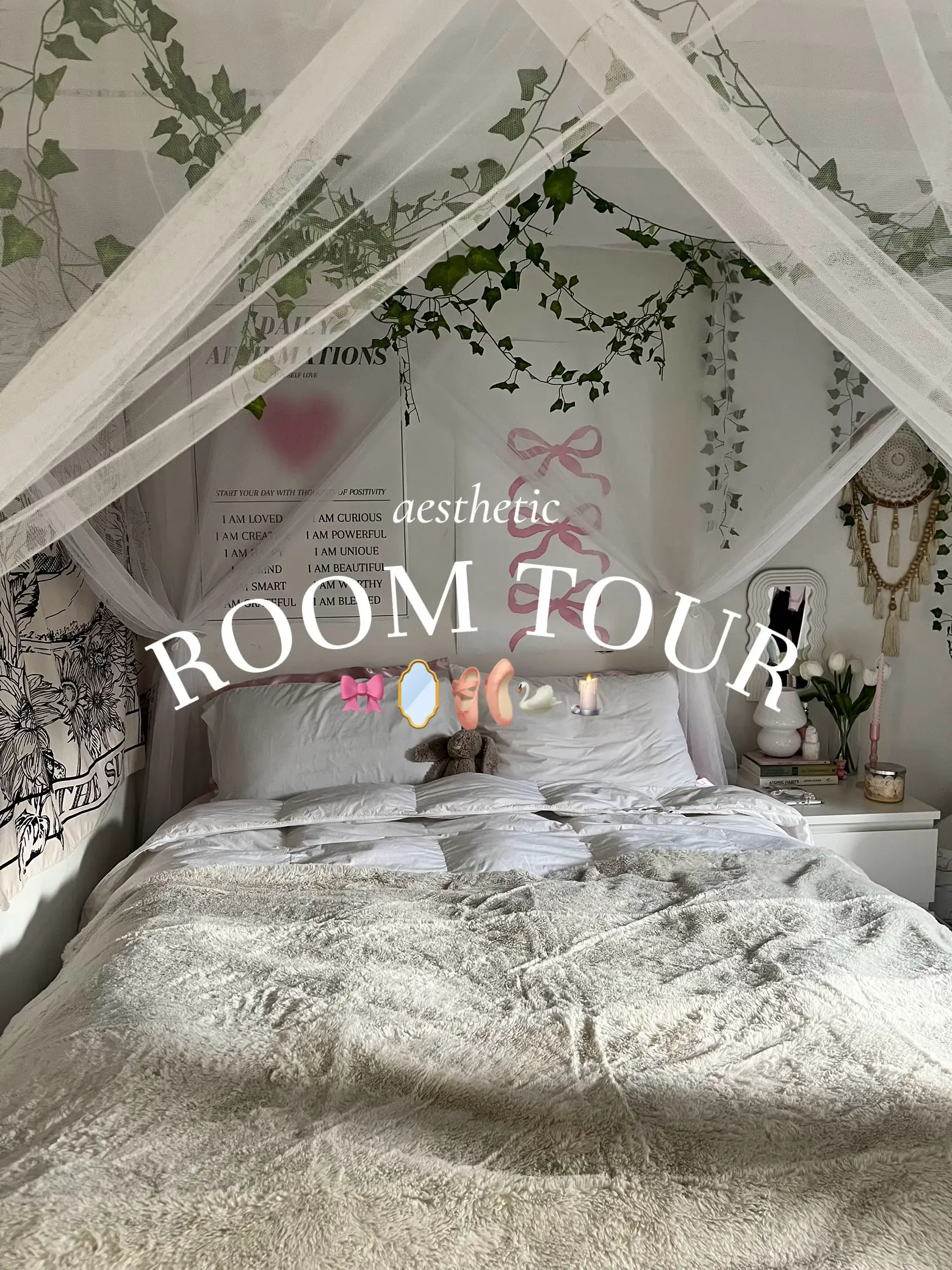 *aesthetic* ROOM TOUR🫧 | Gallery posted by mak 🎀🪞🩰🦢🕯️ | Lemon8