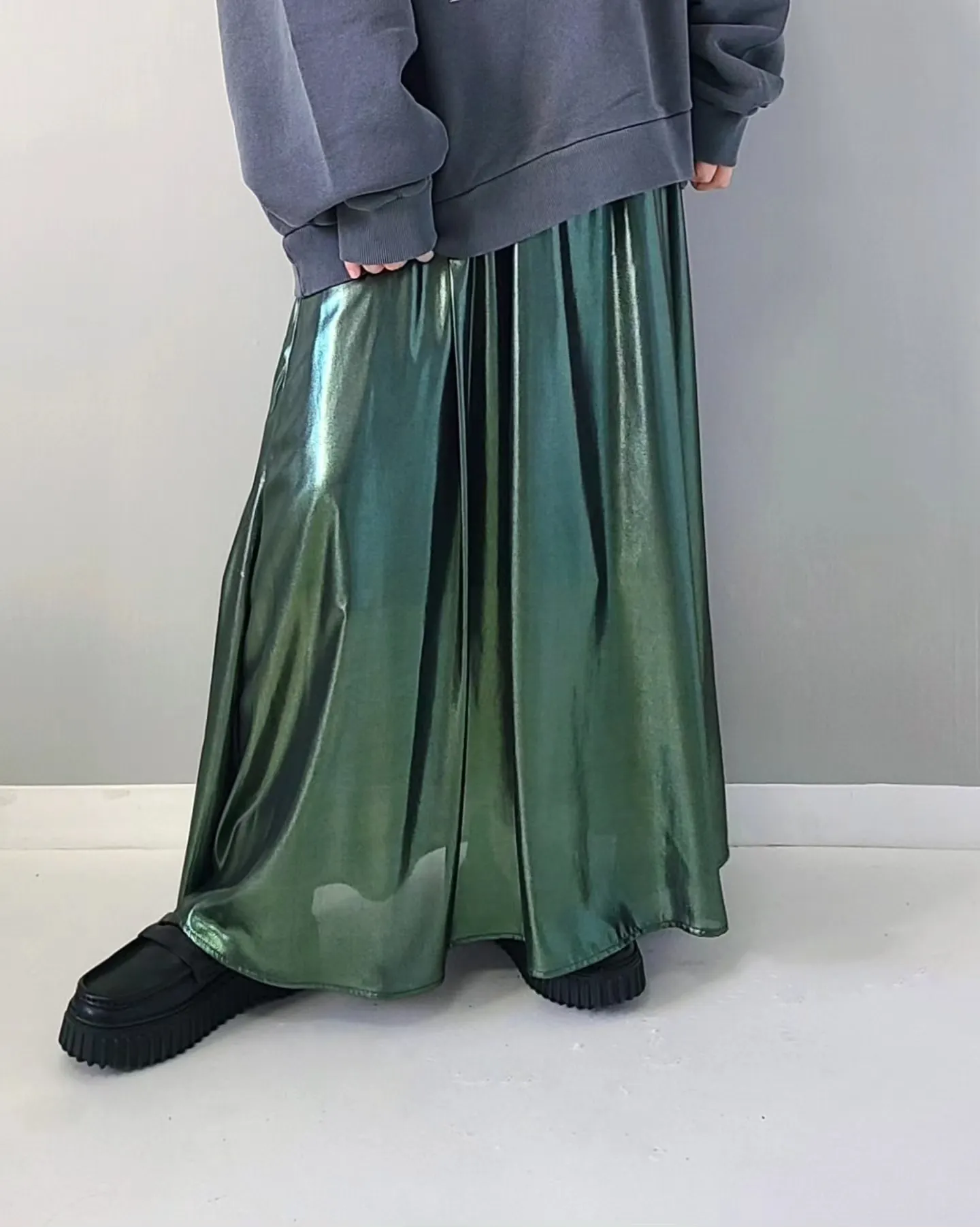 sonnylabel新品新作NOISE MAKER ノイズメーカーメタリックシアーボリュームスカート