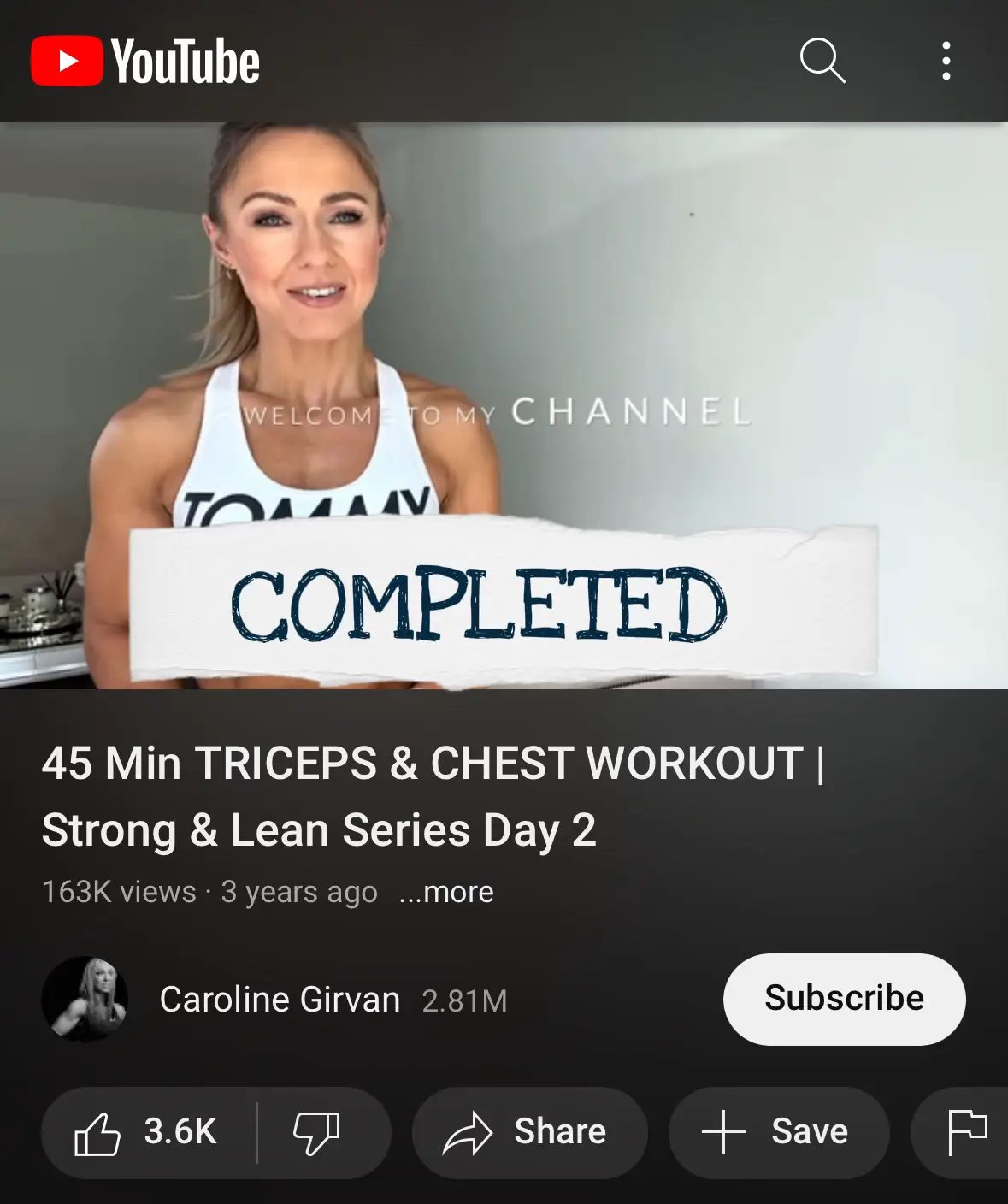 Caroline Girvan on X: Day 27 of EPIC: Arm workout and abs workout in one!  We will focus on strengthening and toning the triceps and abs during this  bodyweight and dumbbell workout!