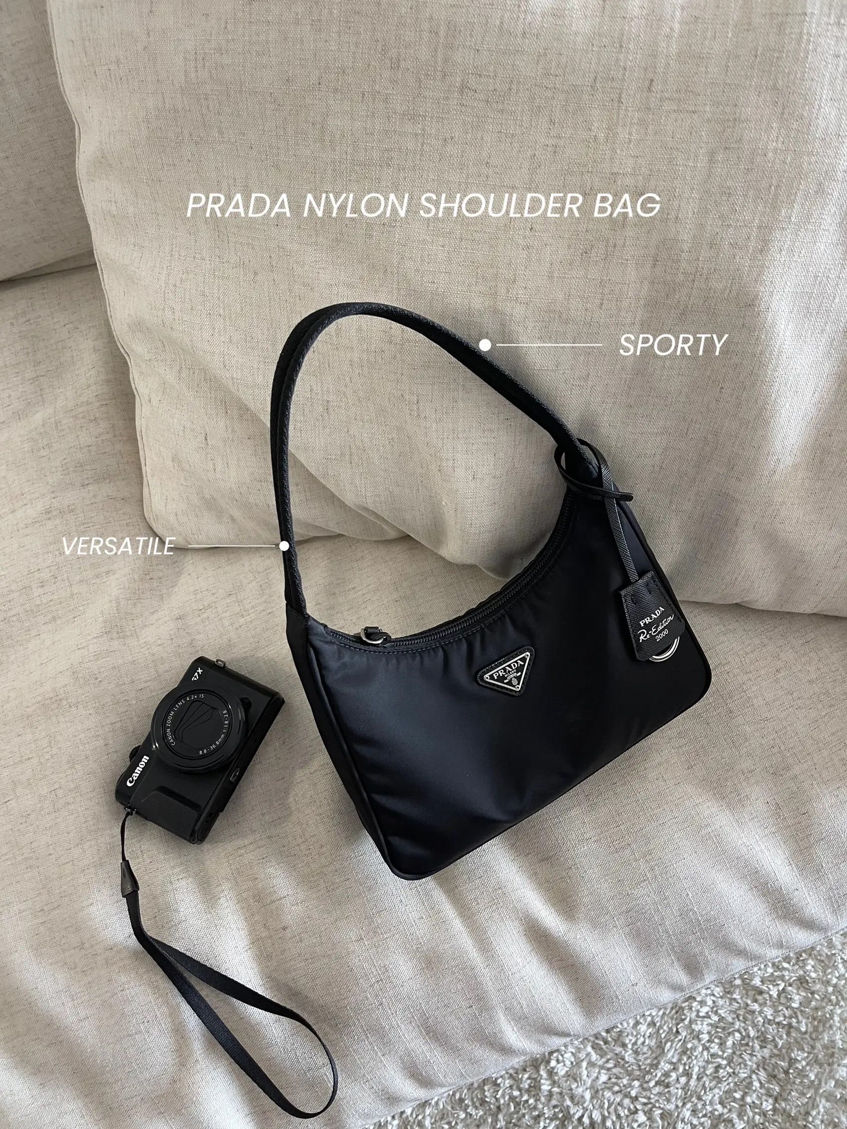 PRADA RE-EDITION 2005 NYLON MINI BAG REVIEW +UNBOXING+WHAT FITS INSIDE 