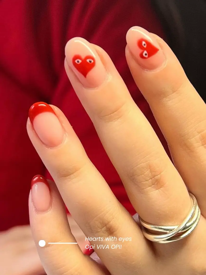 Red Nail Inspo ❤️ Recreate at home or Nail App, Gallery posted by Abigail  Chater