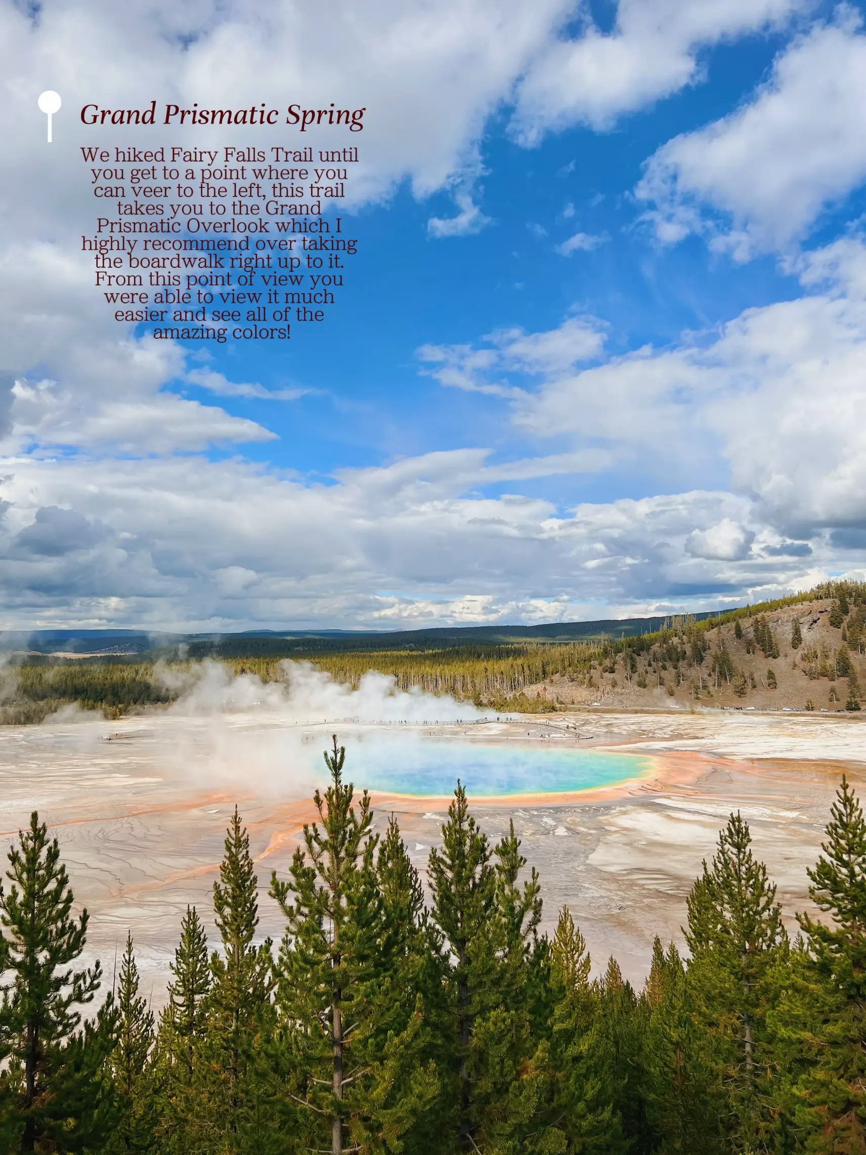 Fairy falls trail 2024 grand prismatic spring