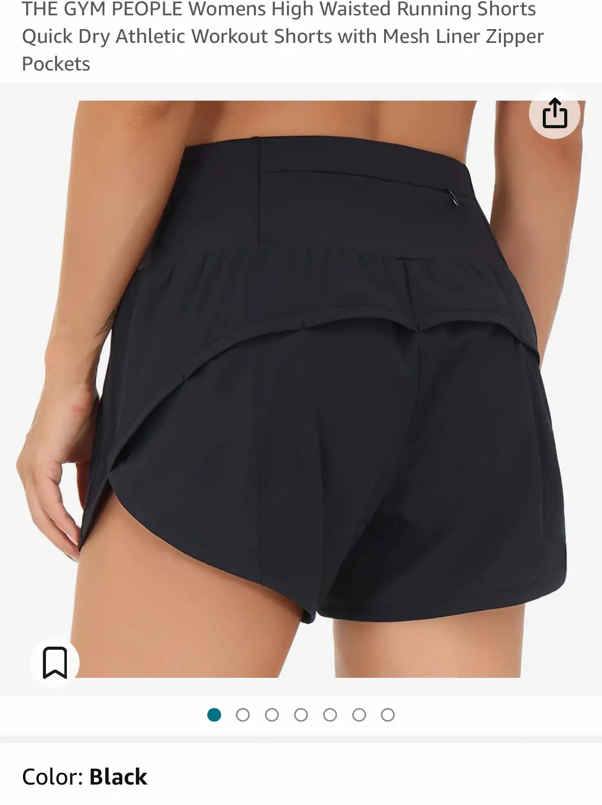 HeyNuts Focus Running Shorts for Women, High Waisted Athletic