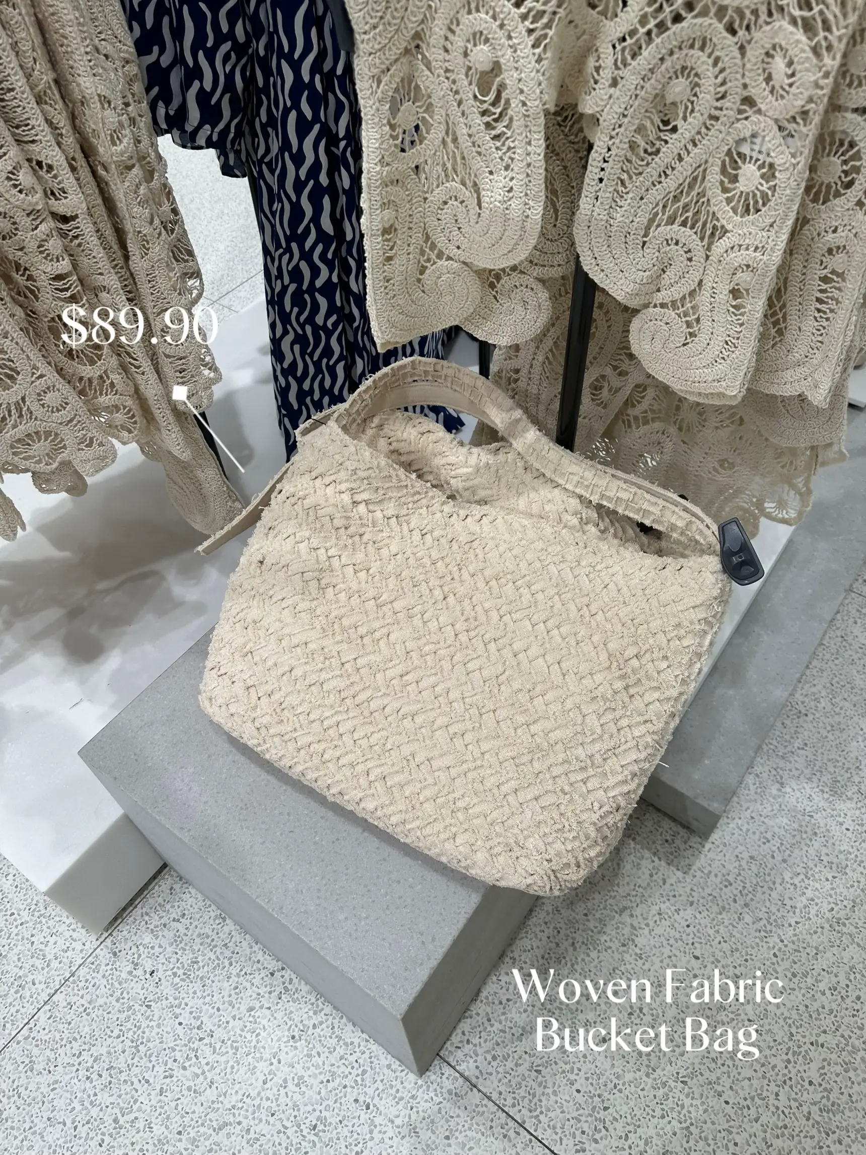 Zara, Bags, Zara Crochet Maxi Bucket Bag