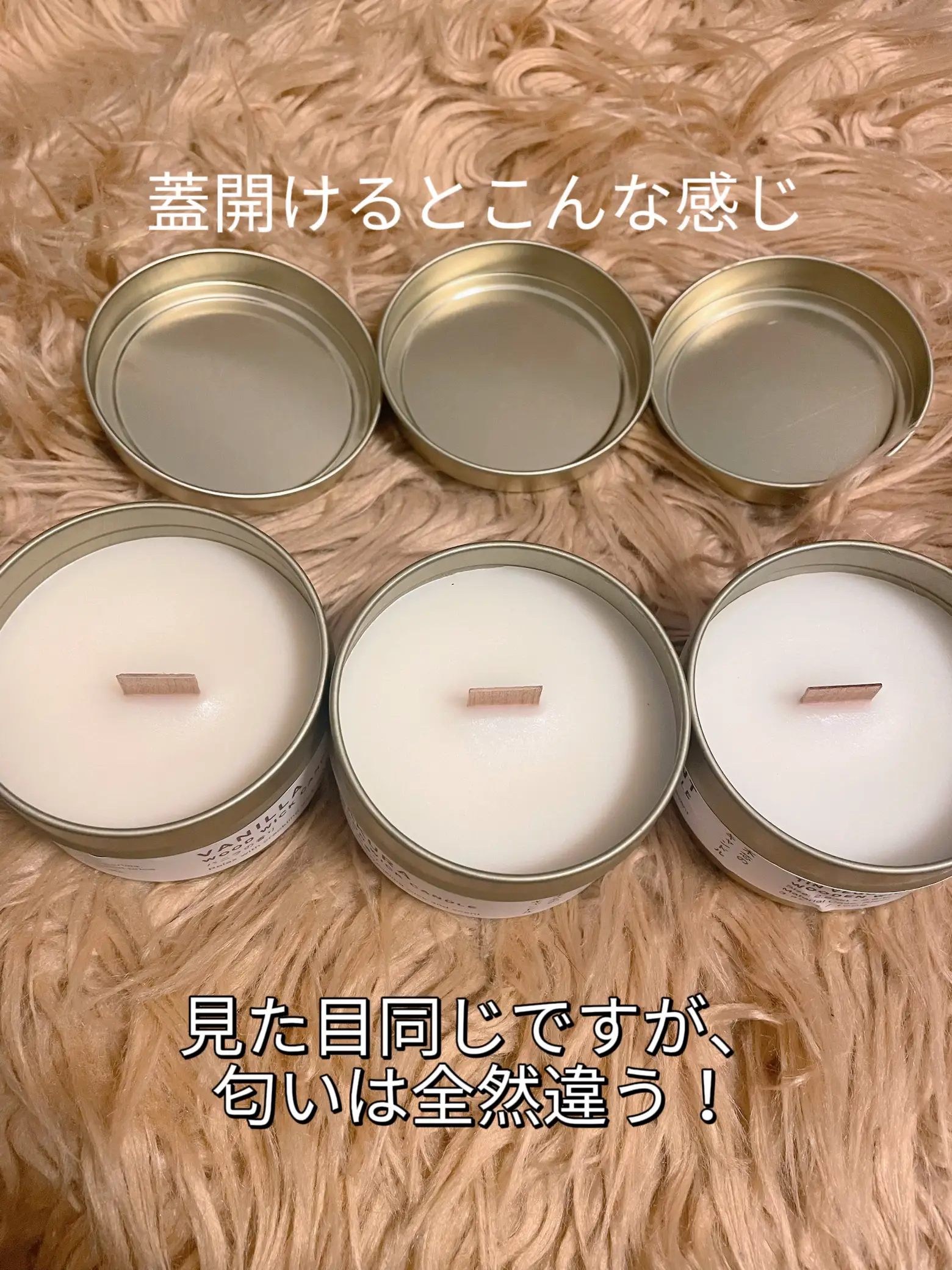 ダイソー系列】Standard Productsの木芯キャンドル🕯️330円⭐️【購入