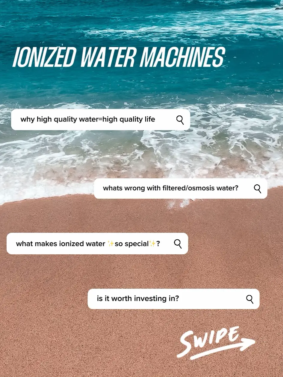  A list of reasons to switch to ionized water.