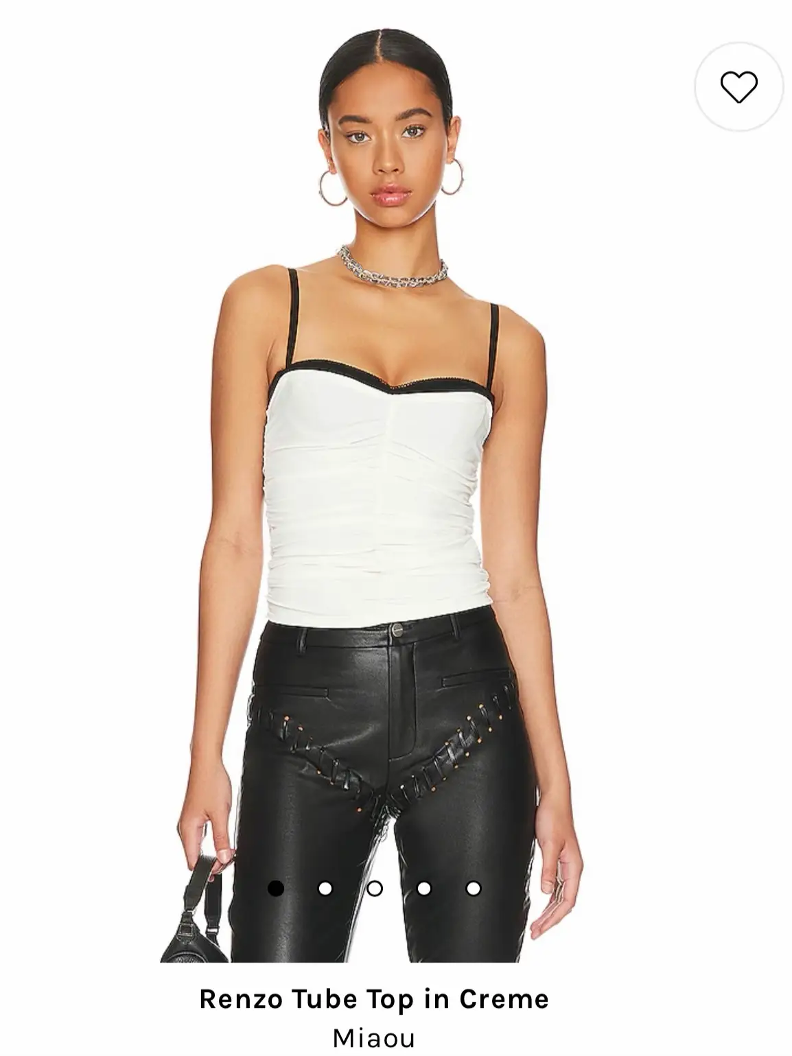 Daxton Faux Leather Top