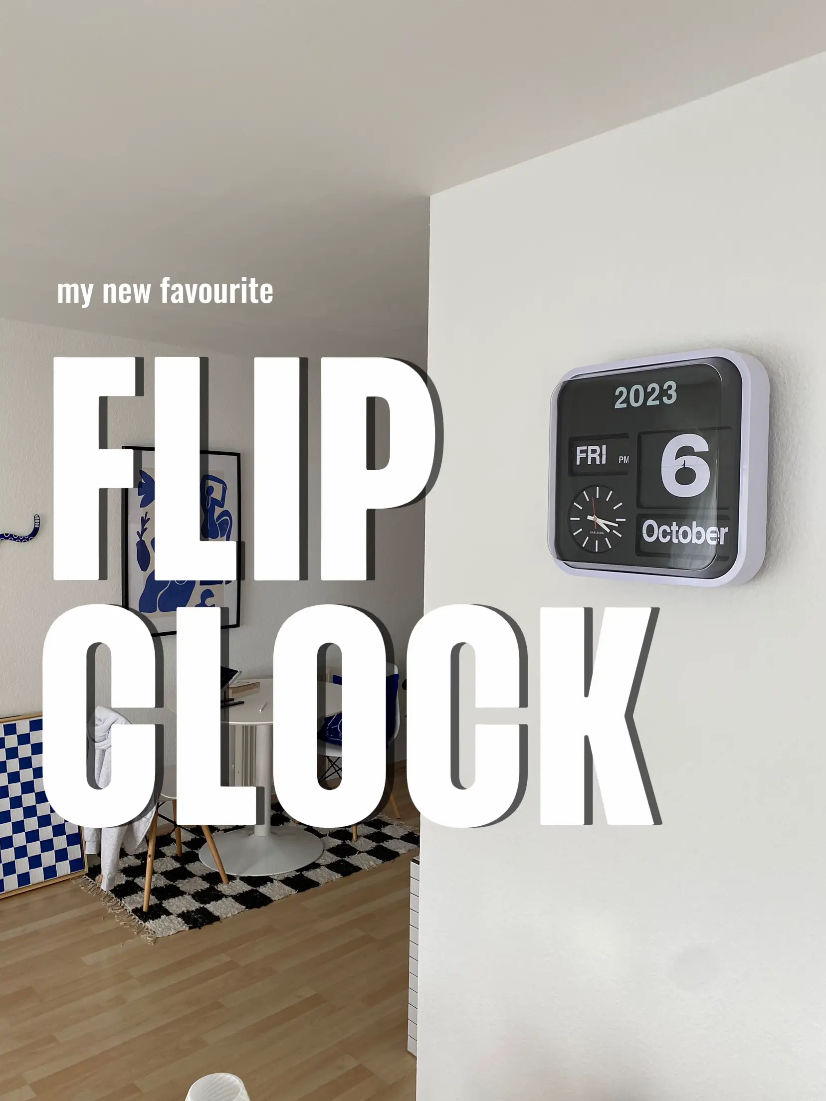 Retro Flip Clock, Vintage Flip Clock , Flipclock , Back From the 70s,  Minimalistic Design, Design Clock, Wall Clock and Desk Clock 