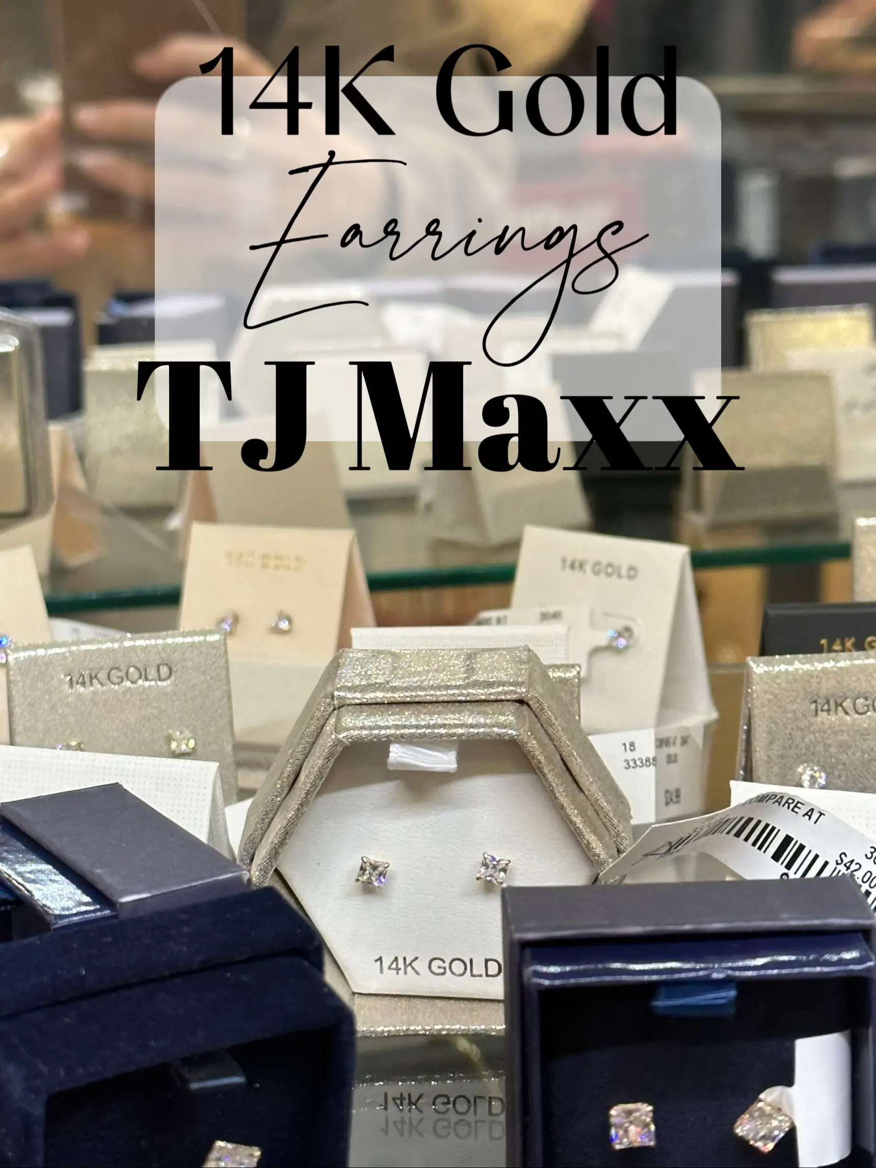 Tj maxx sale 14k gold earrings