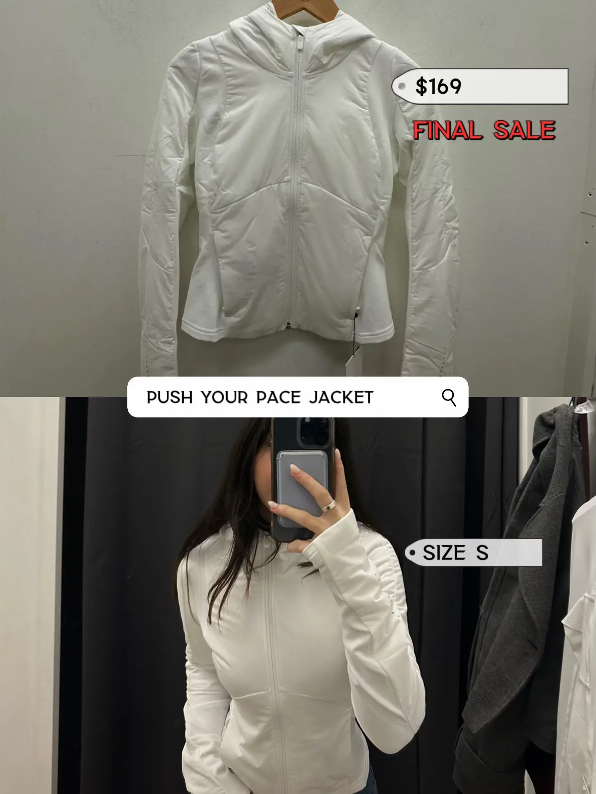 Lululemon Push Your Pace Jacket size 4