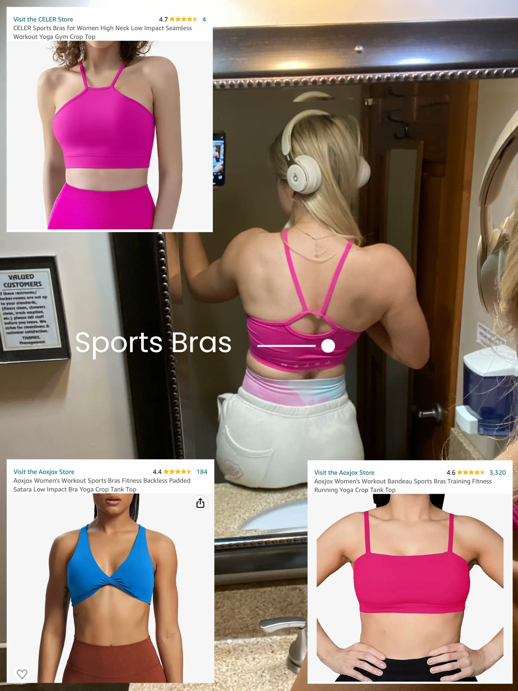 Buttery Soft Push Up Sports Bras Padded Backless Yoga Bra for Women Built  In Bra Spaghetti Strap Workout Gym Cropped Tank Top - AliExpress