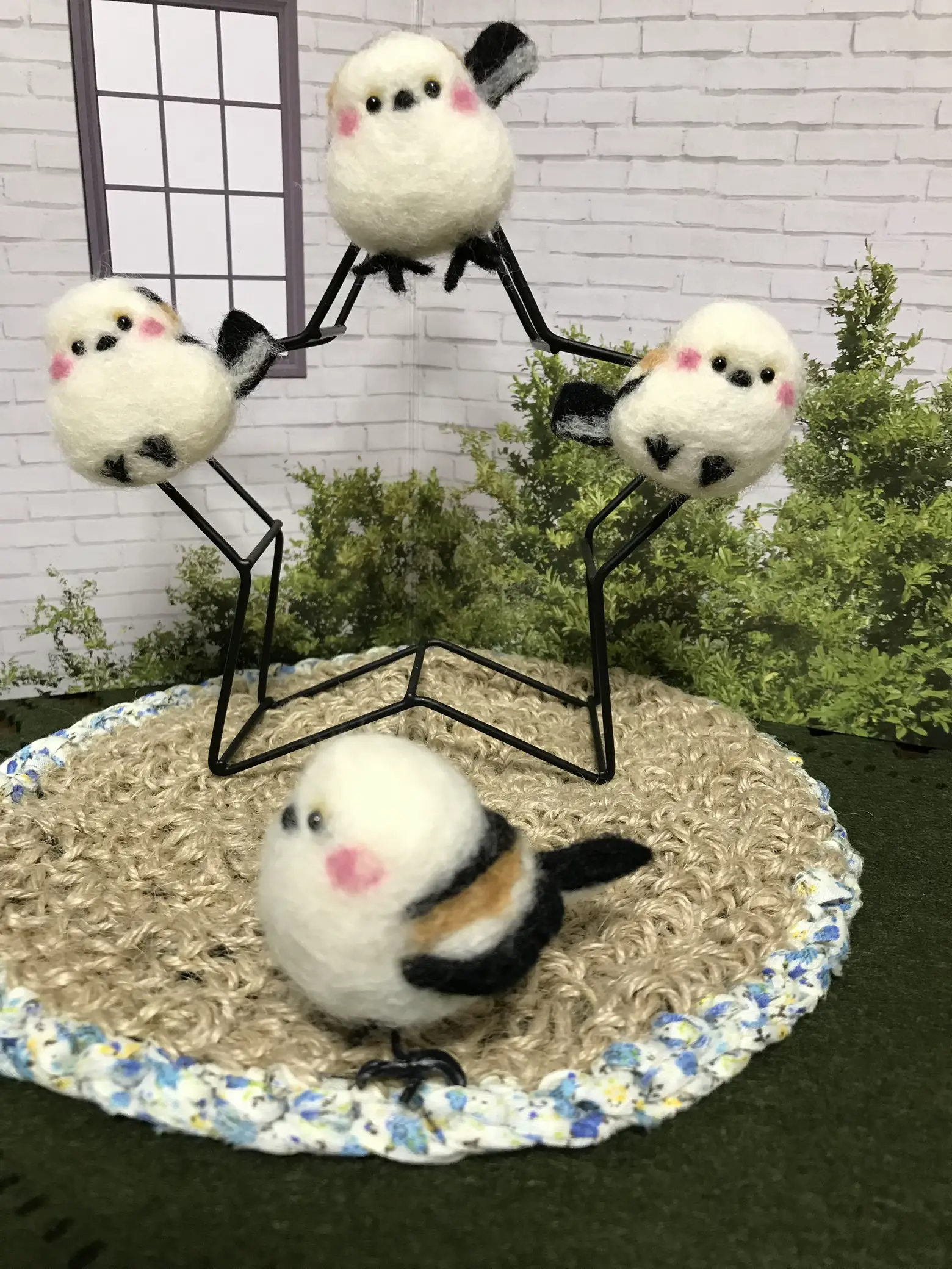 ミズイロ様専用✵シマエナガのシェイカーチャーム(丸大*マリン風