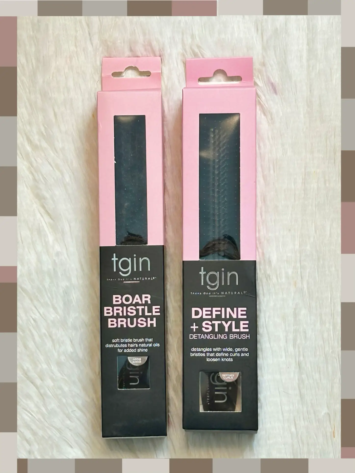 Tgin Style + Shine Boar Bristle Brush