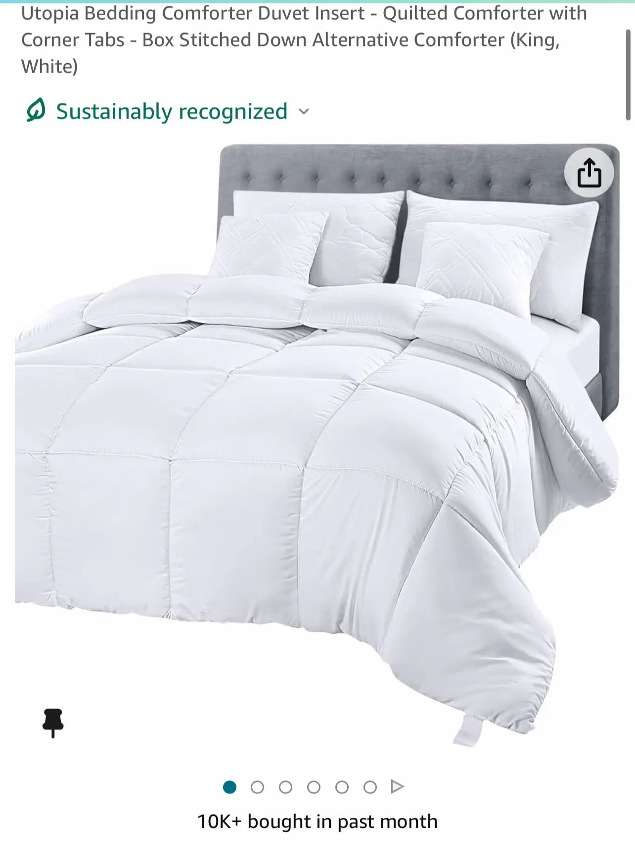 Utopia Bedding Down Alternative Comforter (King, White) - All Season C -  Gallis Hill House