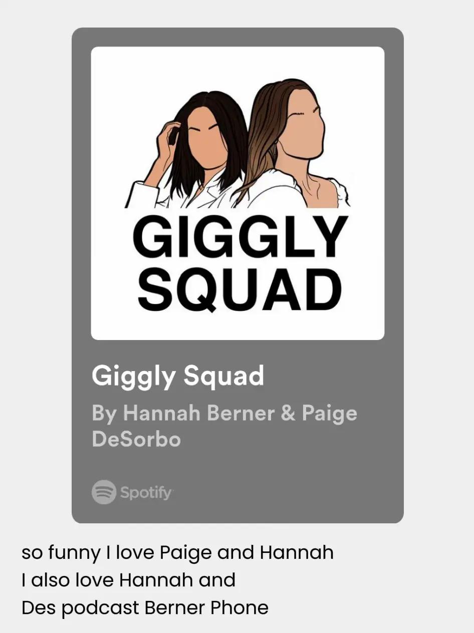  A Spotify ad for a comedy podcast called "Giggly Squad"