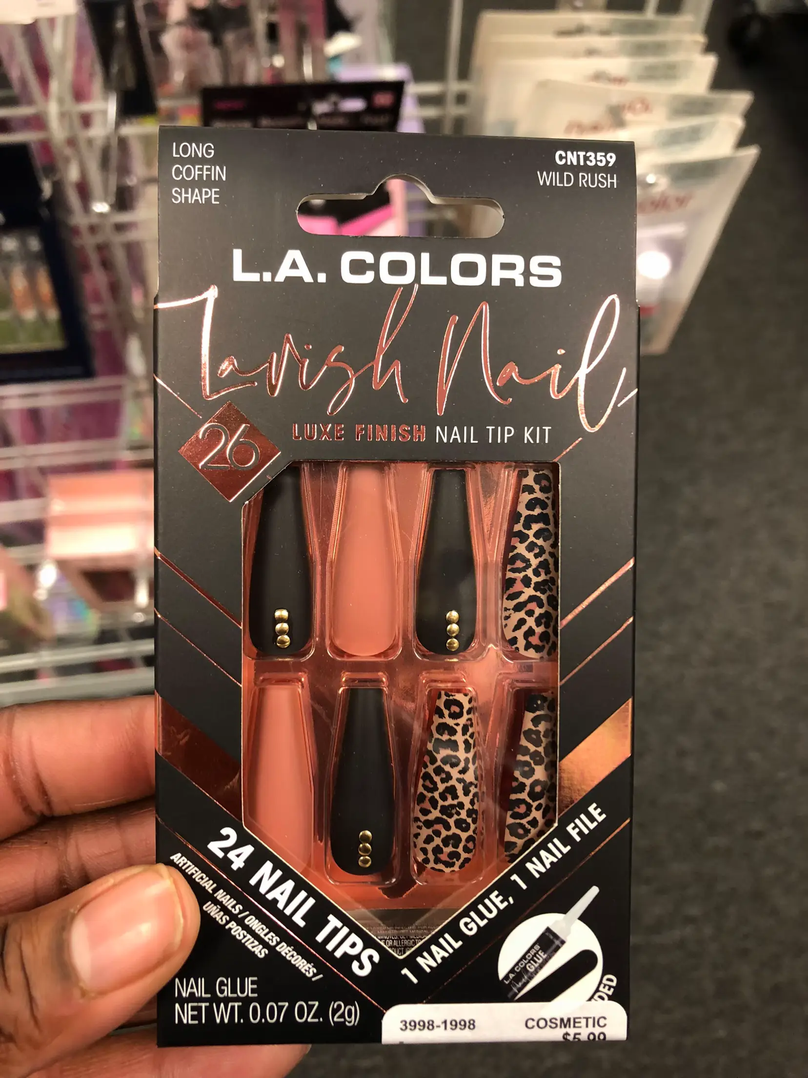 Buy LA Colors Lavish Nails Luxe Finish Nail Tip Kit Wild Rush online