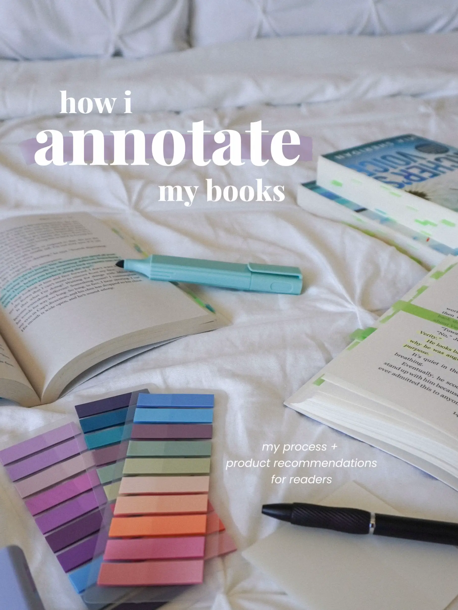 Small Annotation Kit Book Annotation Highlighter Tabs Pen Pencil