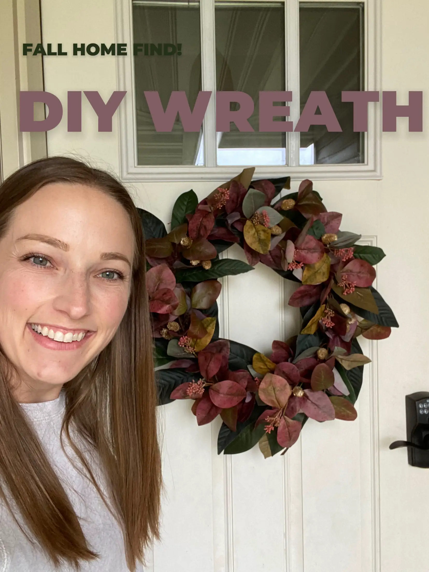 How to make a pretty fall wreath! #halloweendecor